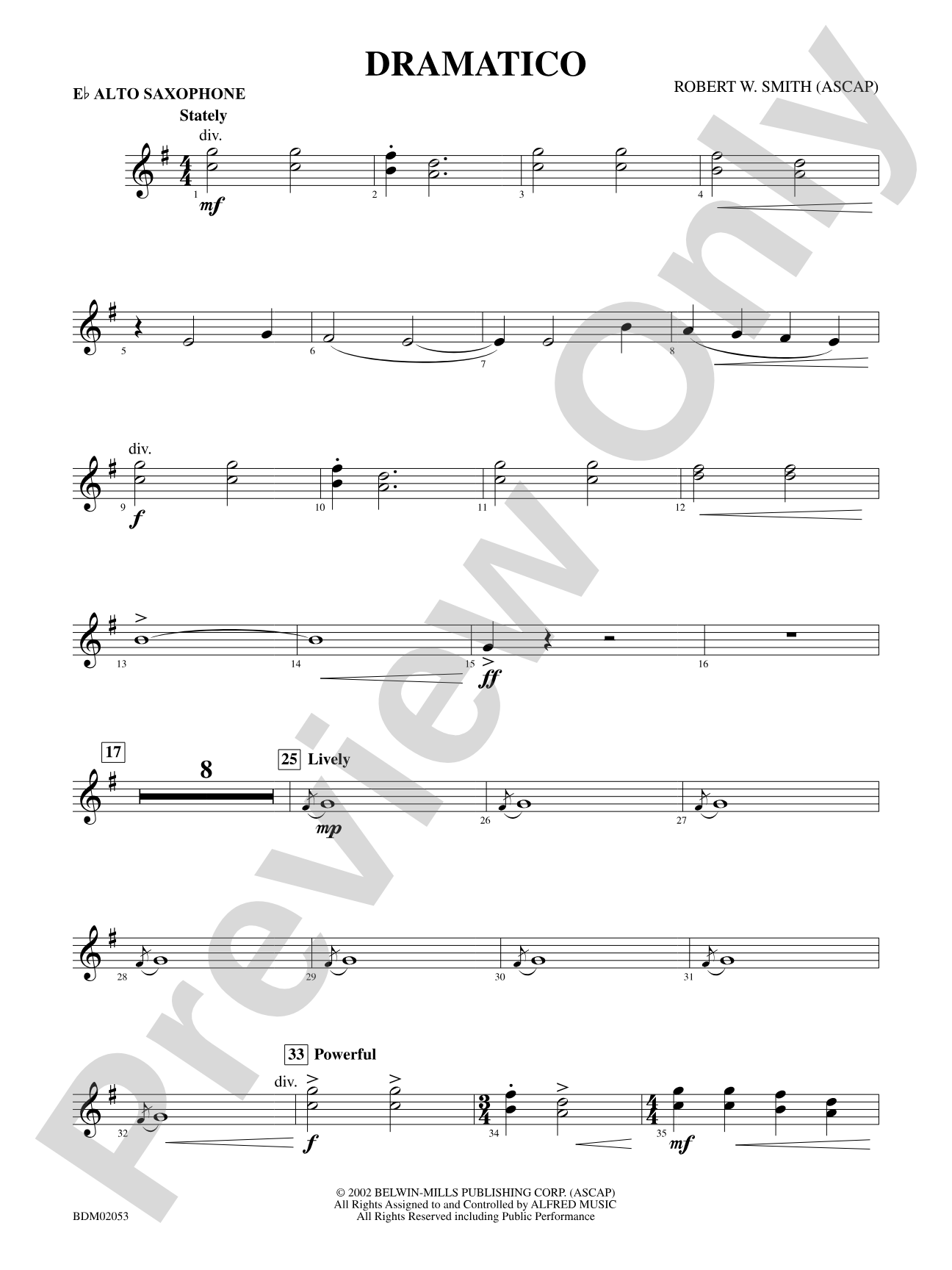 Dramatico: E-flat Alto Saxophone