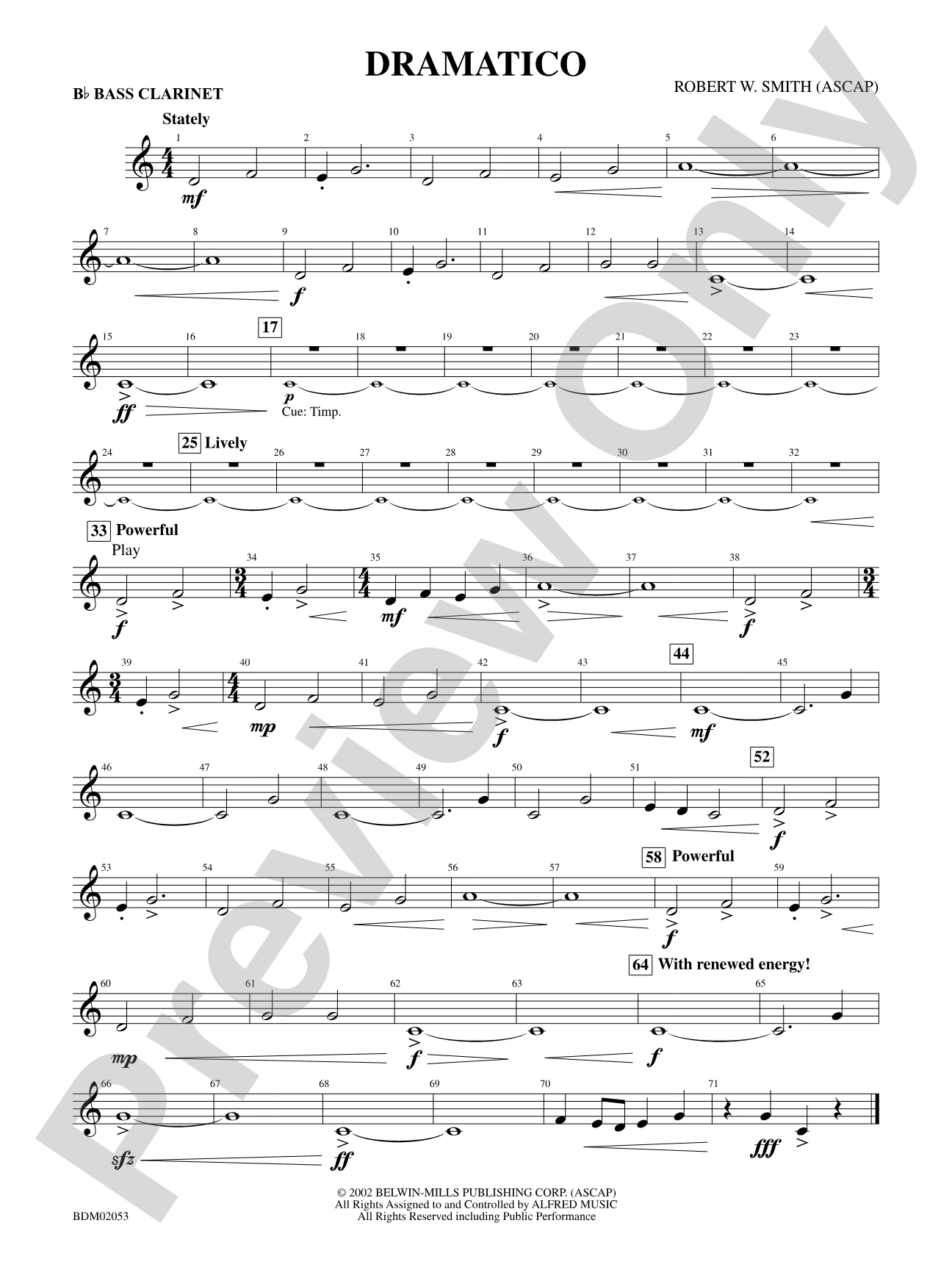 Dramatico: B-flat Bass Clarinet