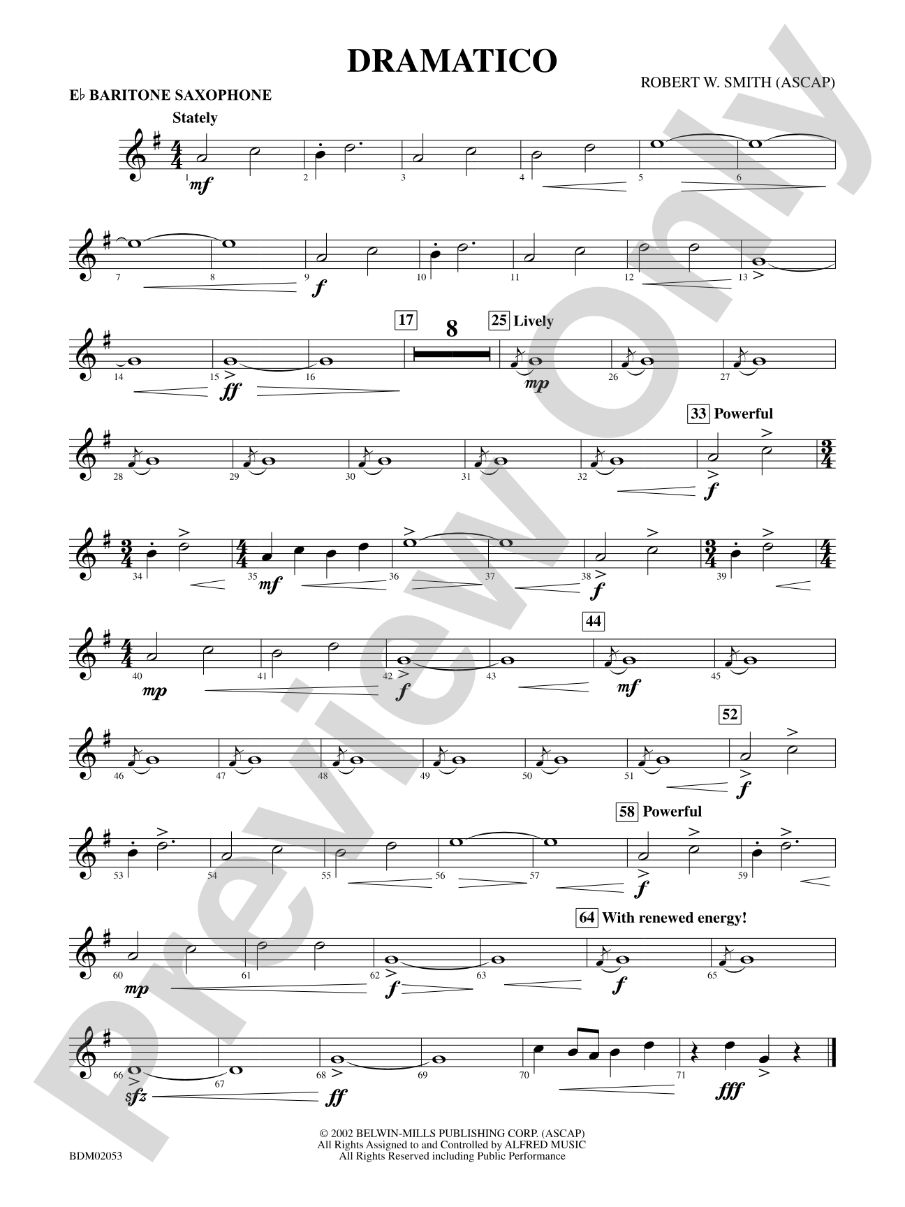 Dramatico: E-flat Baritone Saxophone