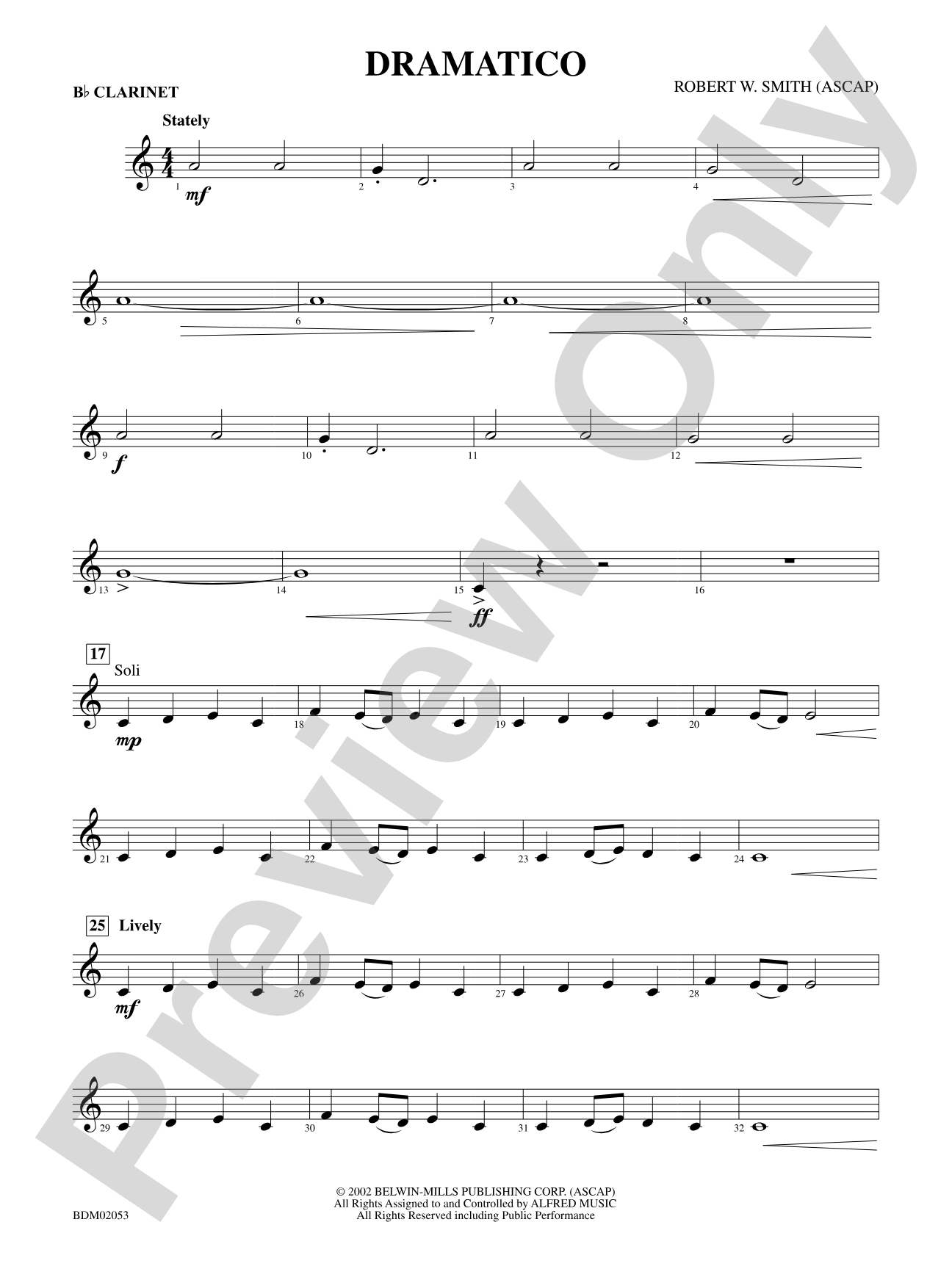 Dramatico: 1st B-flat Clarinet