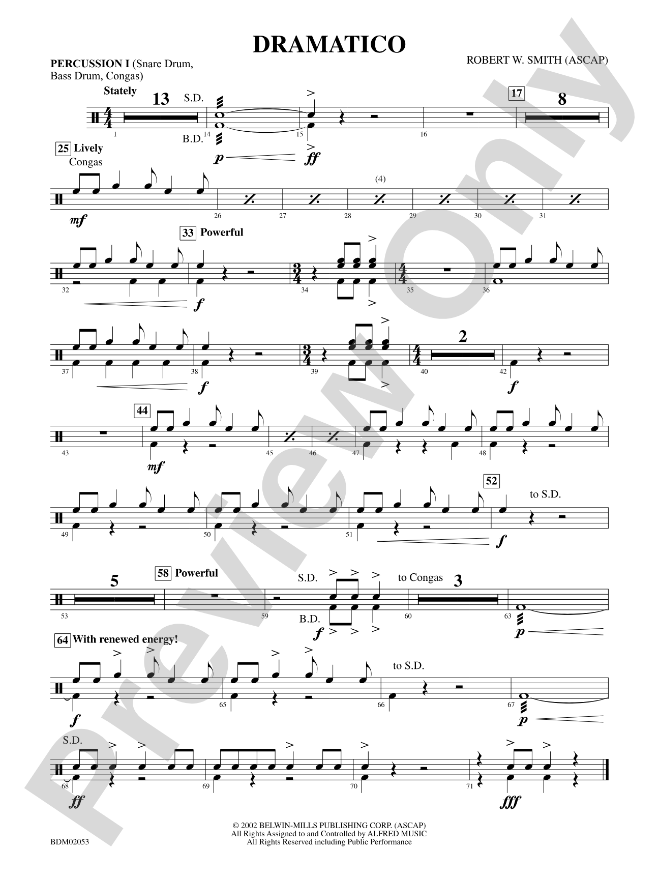Dramatico: 1st Percussion