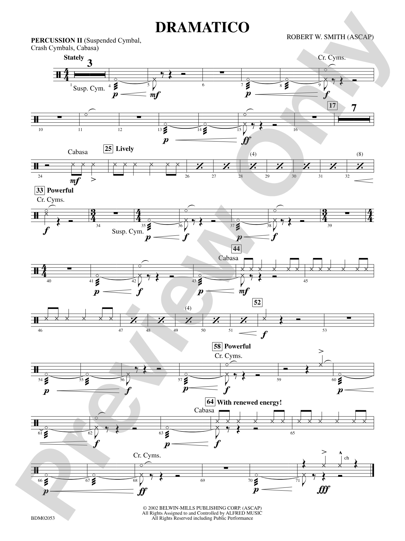 Dramatico: 2nd Percussion