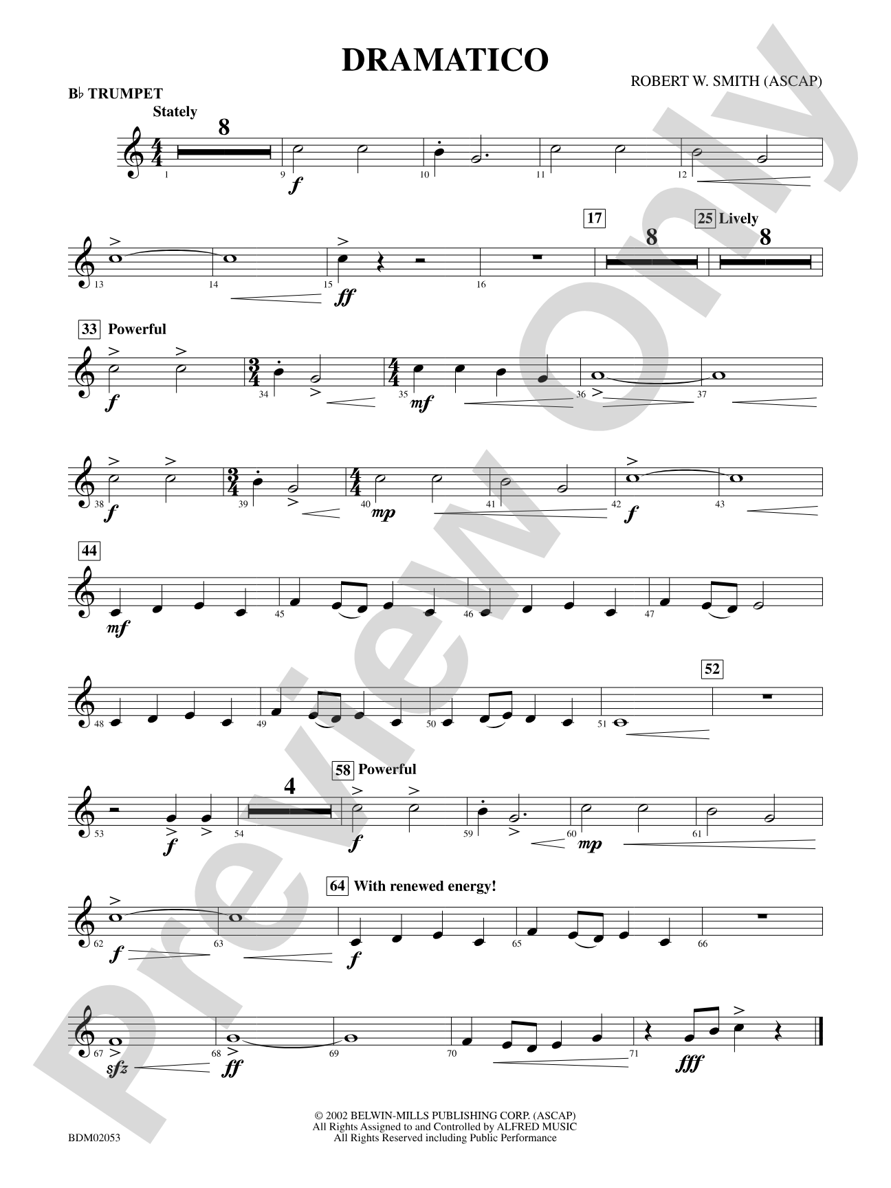 Dramatico: 1st B-flat Trumpet