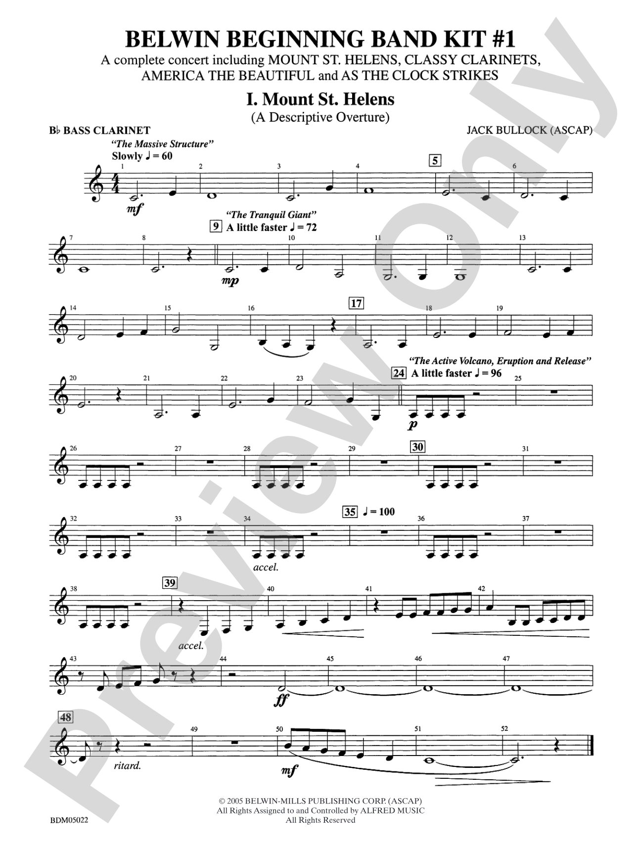 Belwin Beginning Band Kit #1: B-flat Bass Clarinet