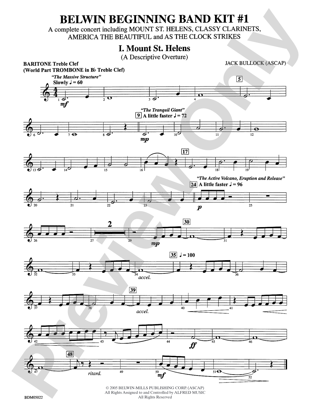 Belwin Beginning Band Kit #1: Baritone T.C.
