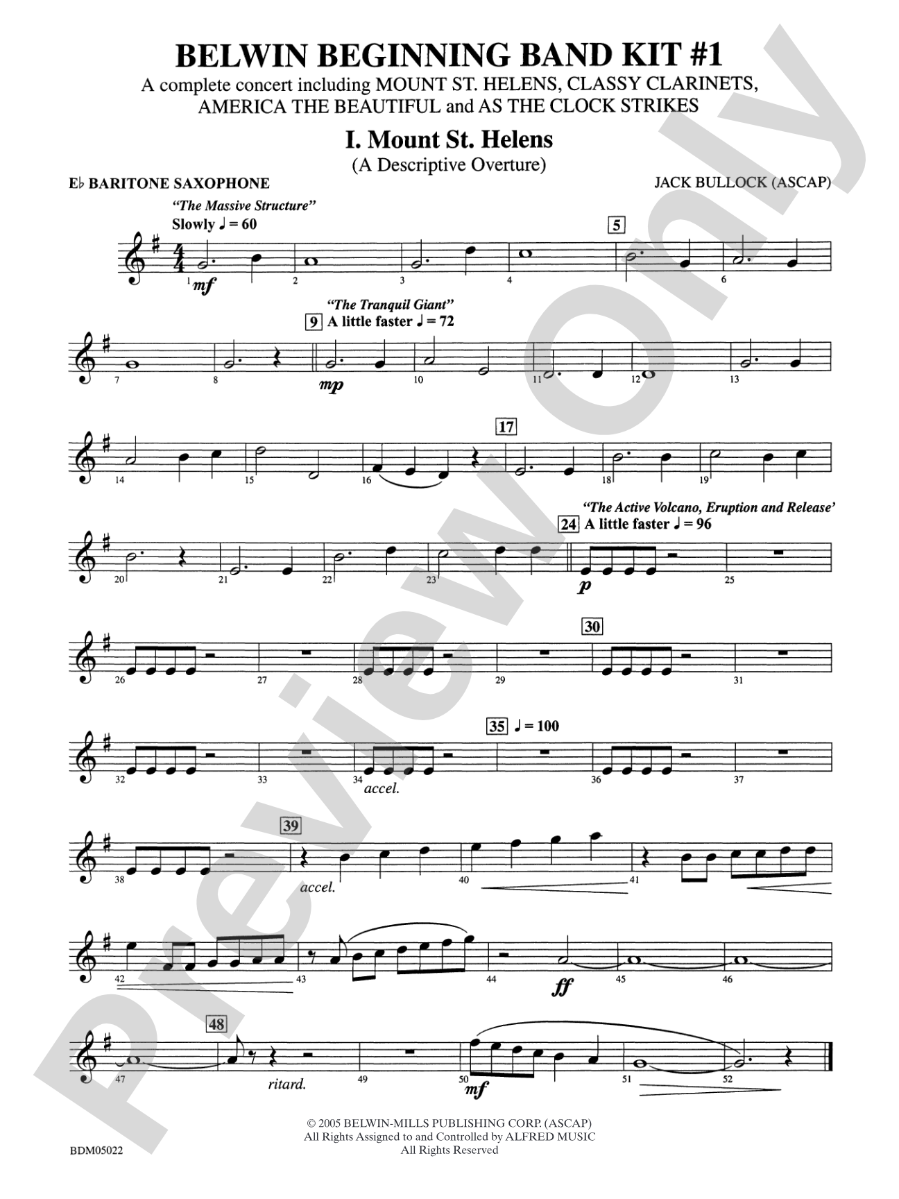 Belwin Beginning Band Kit #1: E-flat Baritone Saxophone