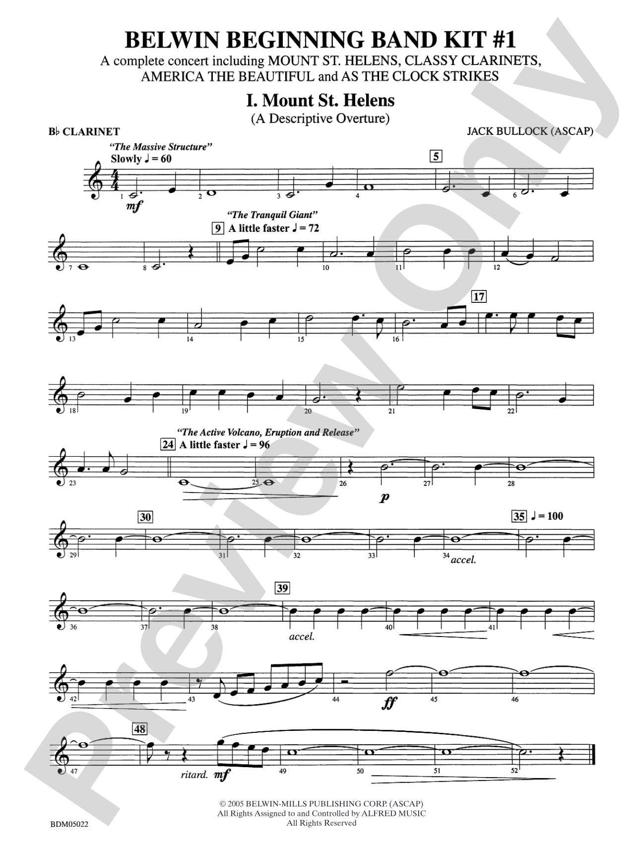 Belwin Beginning Band Kit #1: 1st B-flat Clarinet
