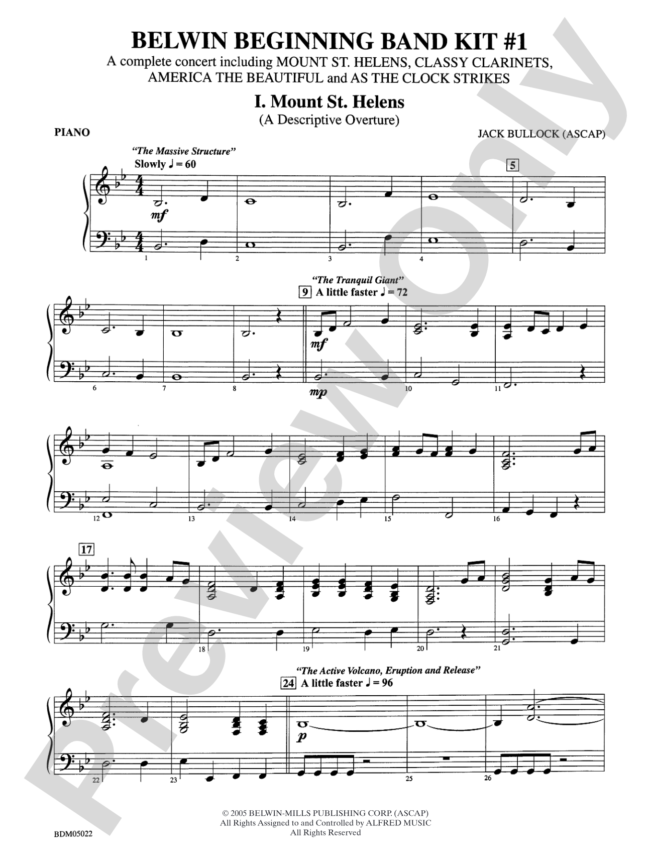 Belwin Beginning Band Kit #1: Piano Accompaniment