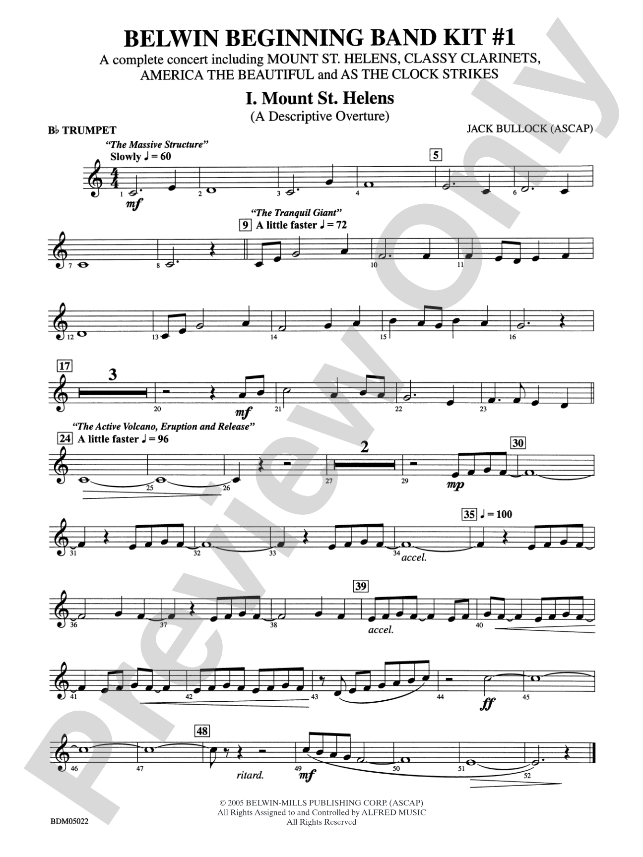 Belwin Beginning Band Kit #1: 1st B-flat Trumpet