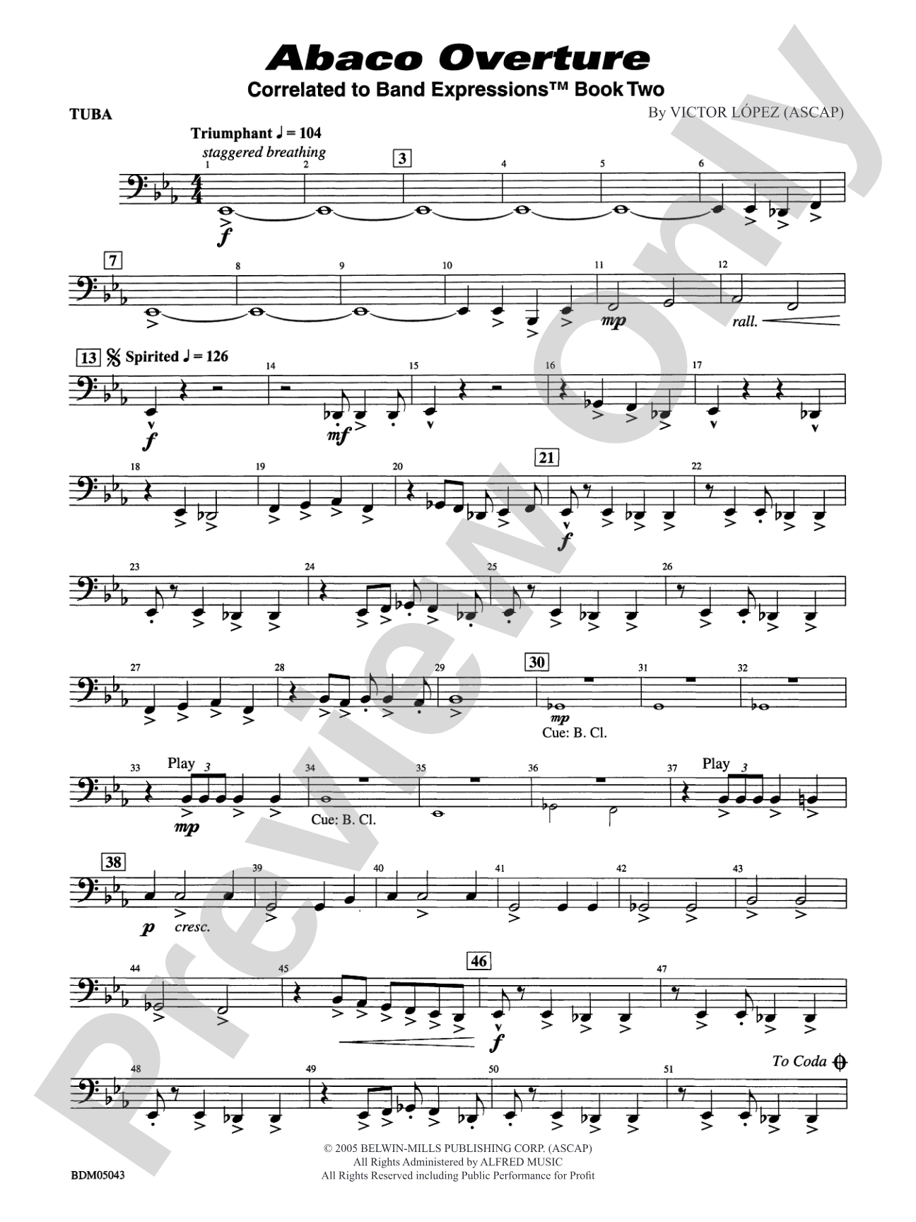 Abaco Overture: Tuba