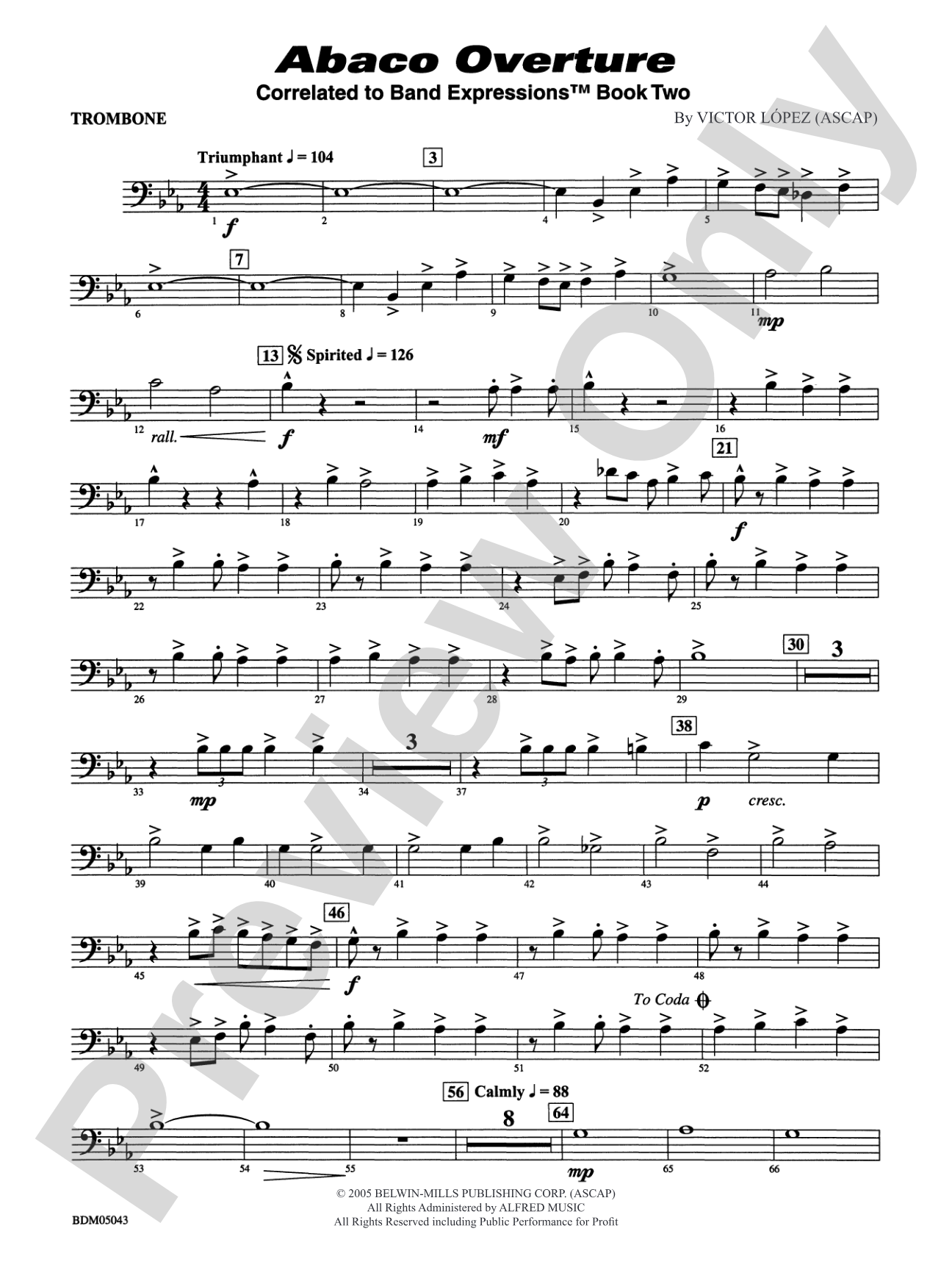 Abaco Overture: 1st Trombone