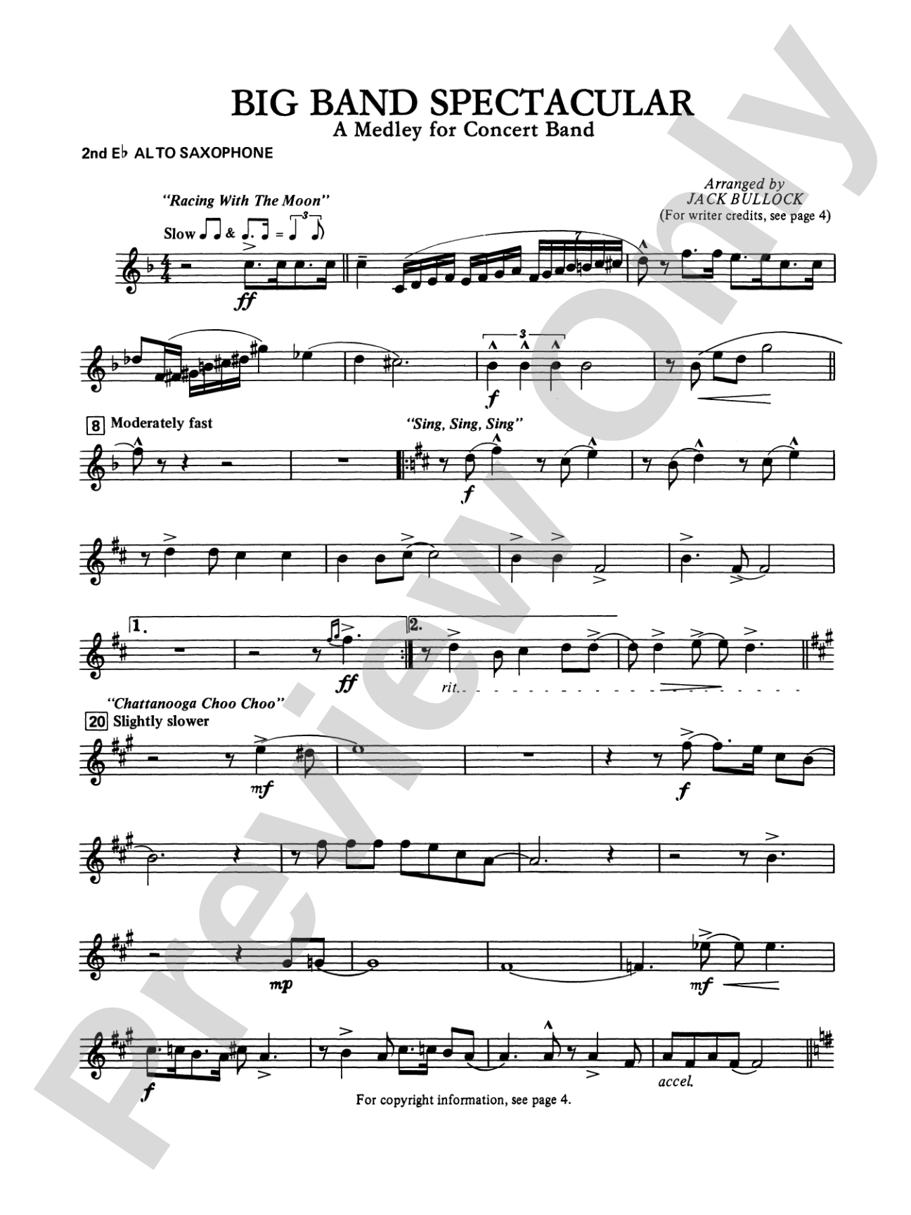 Big Band Spectacular: 2nd E-flat Alto Saxophone
