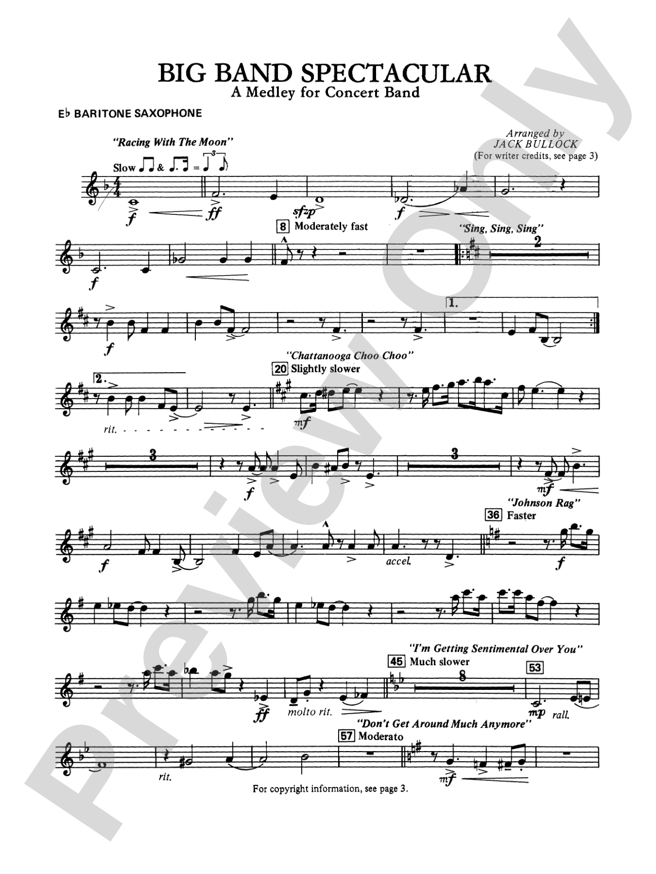 Big Band Spectacular: E-flat Baritone Saxophone