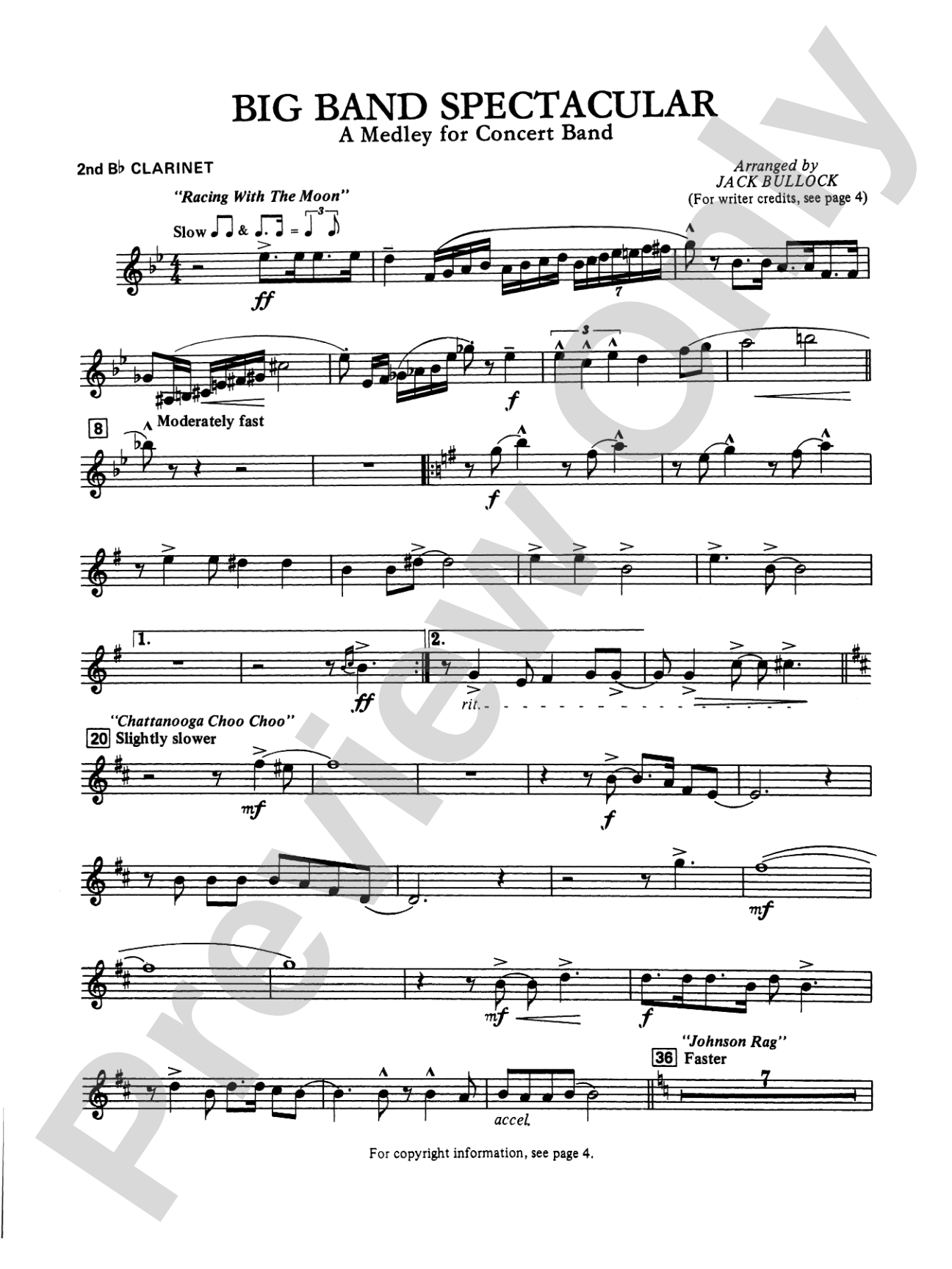 Big Band Spectacular: 2nd B-flat Clarinet