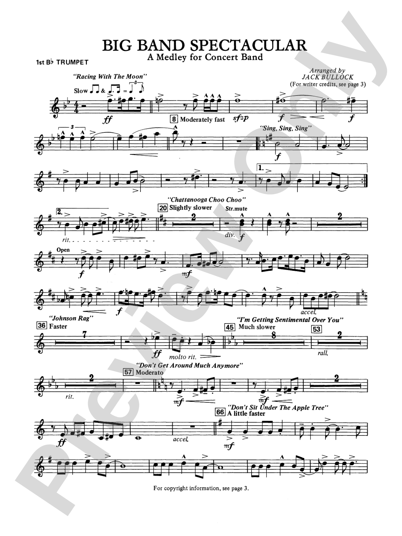 Big Band Spectacular: 1st B-flat Trumpet