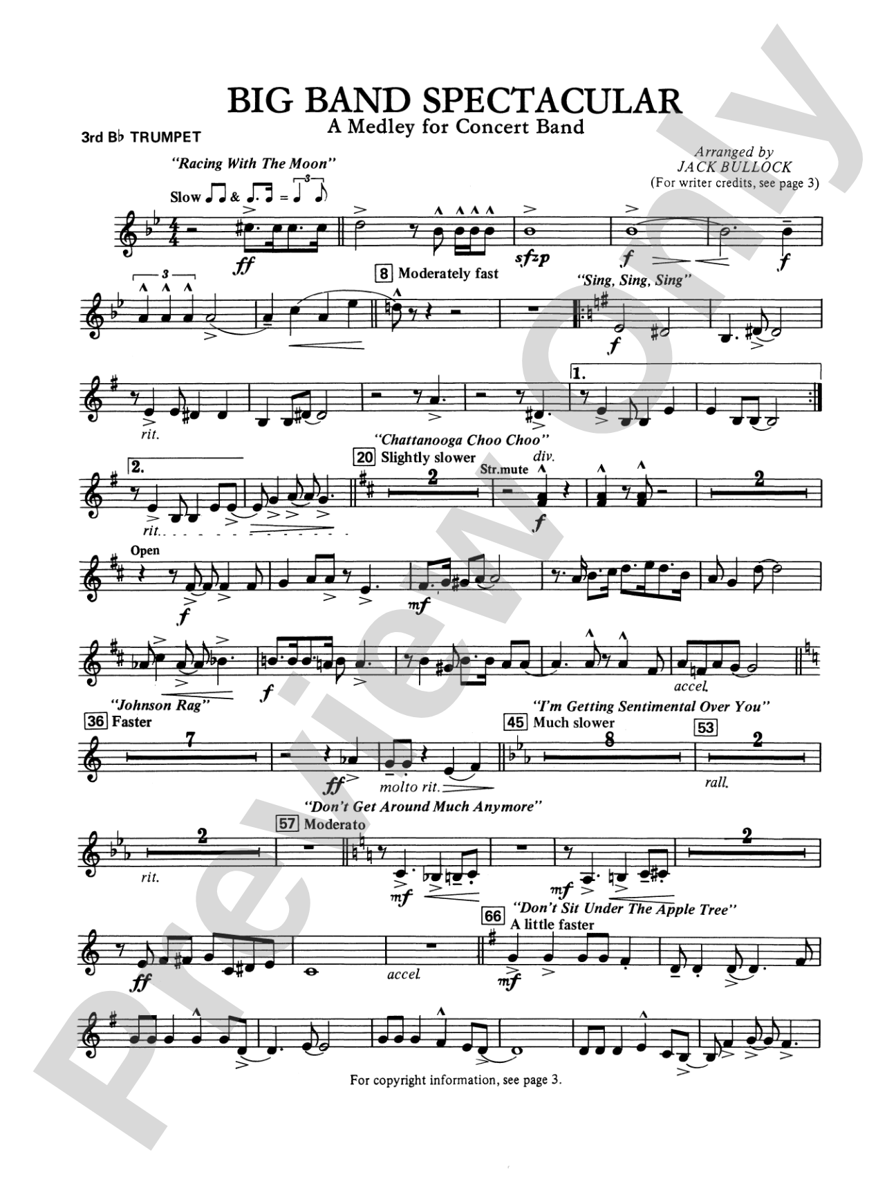 Big Band Spectacular: 3rd B-flat Trumpet