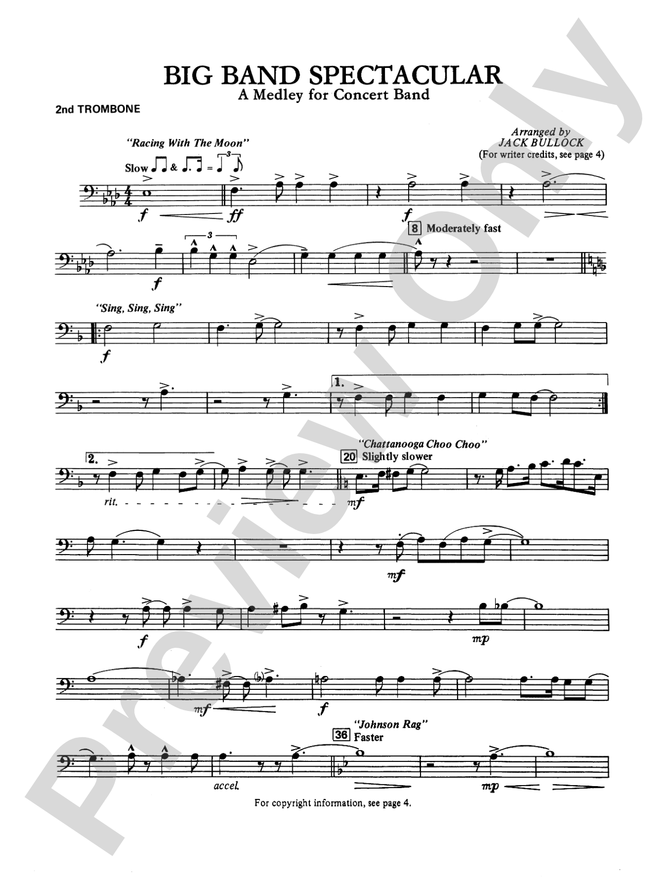 Big Band Spectacular: 2nd Trombone