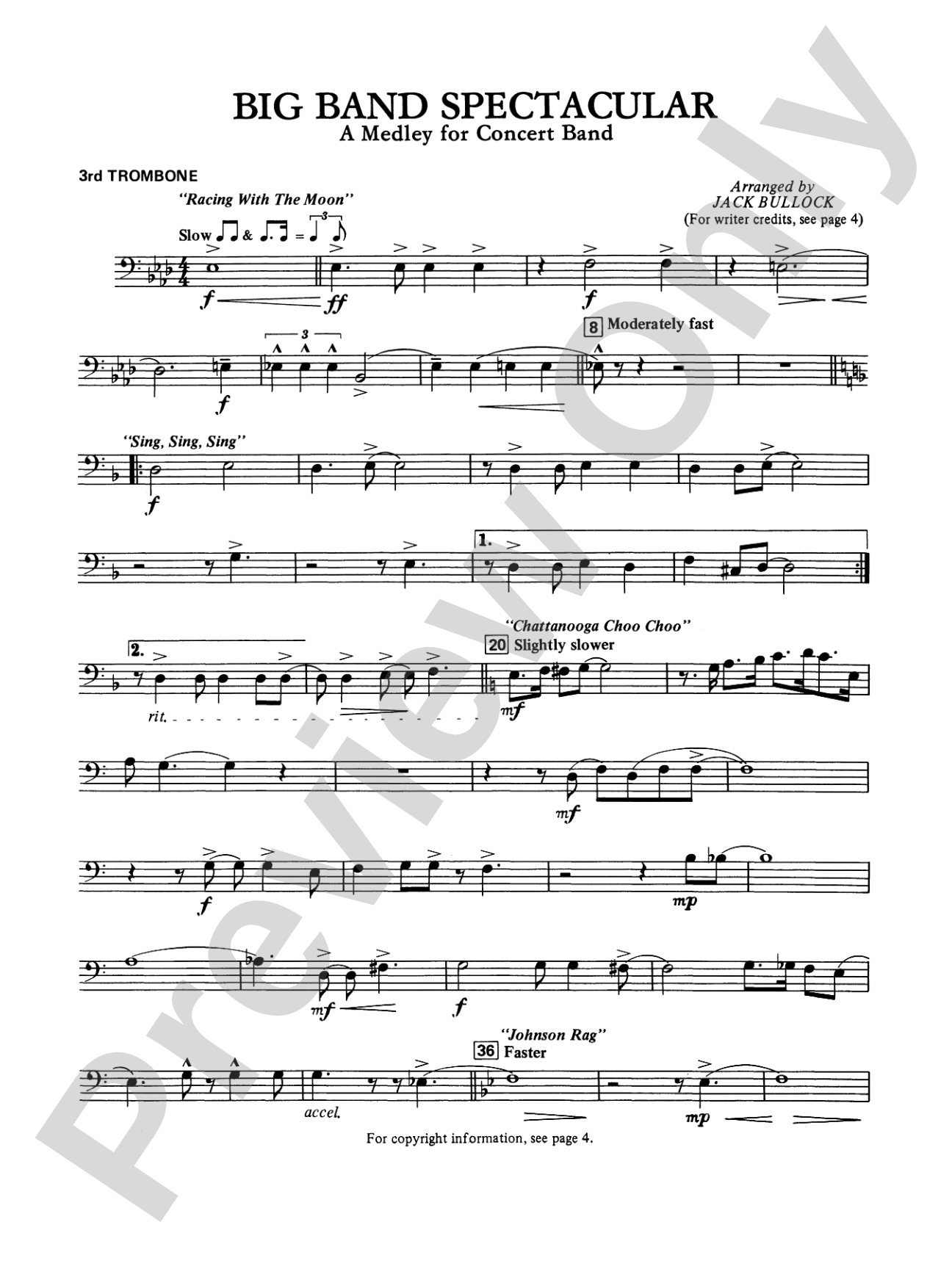 Big Band Spectacular: 3rd Trombone
