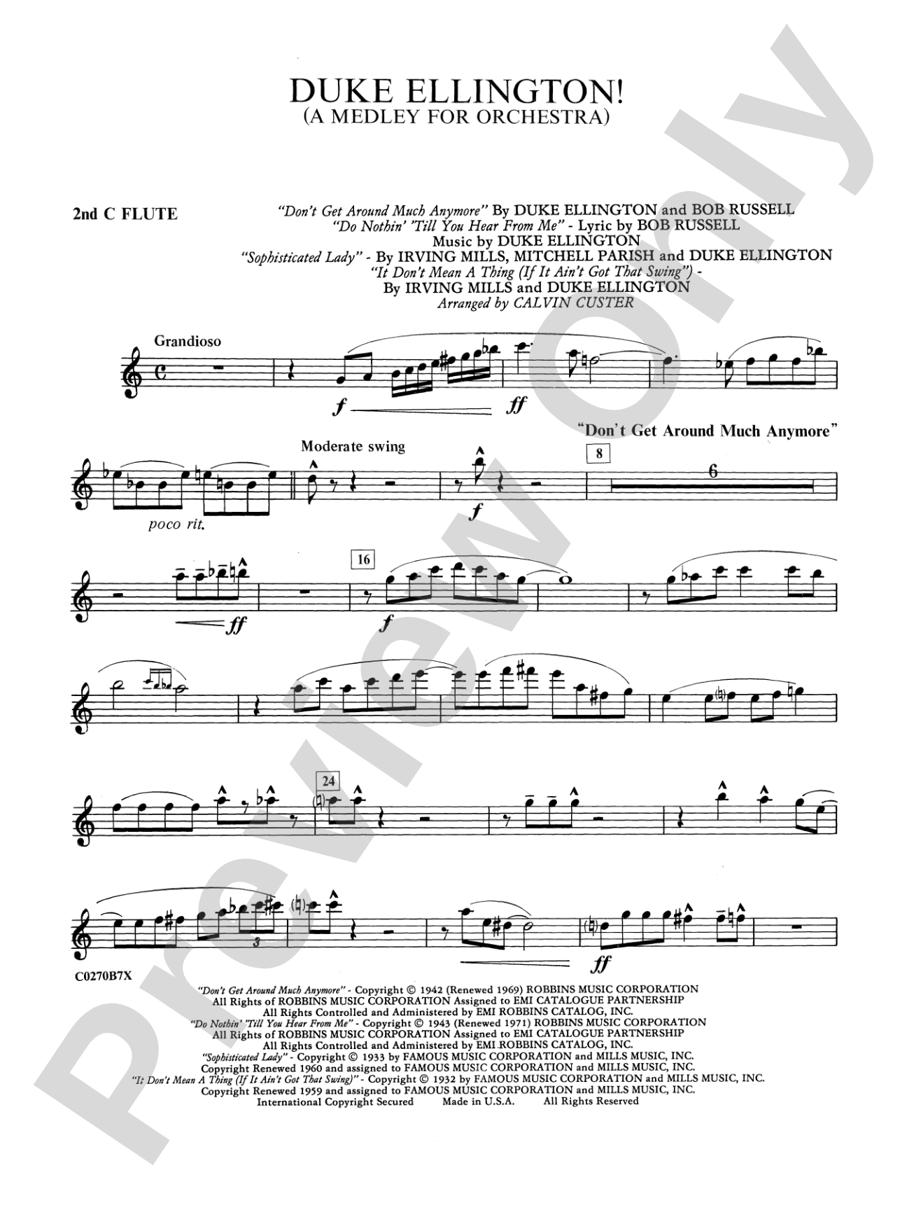 Duke Ellington: 2nd Flute