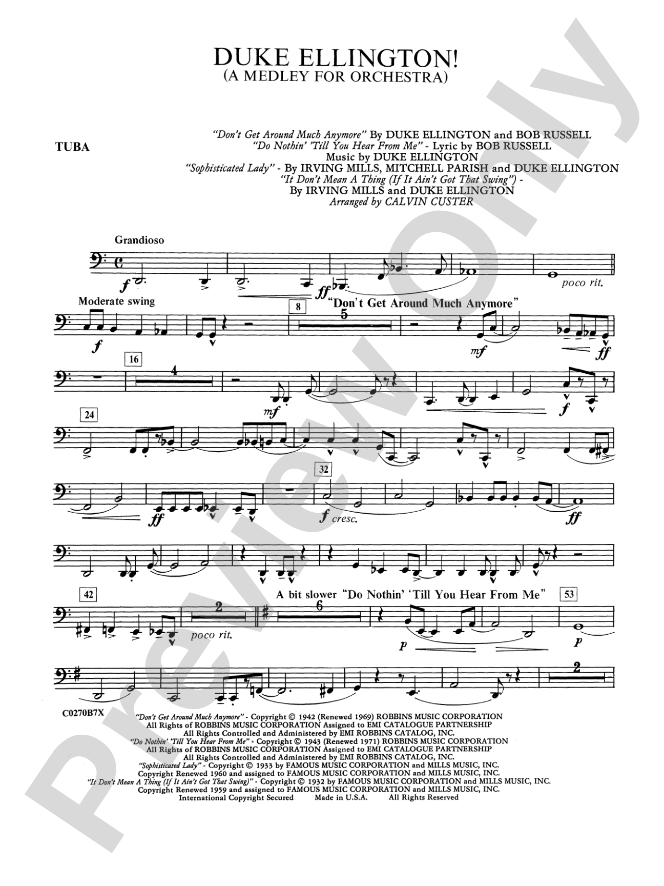 Duke Ellington: Tuba