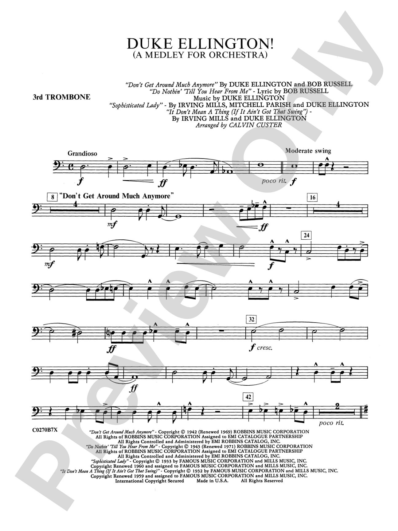 Duke Ellington: 3rd Trombone