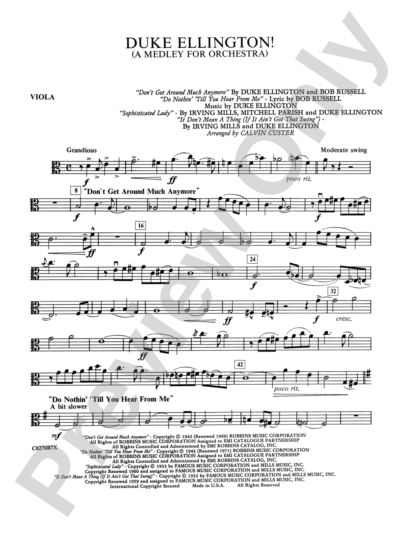 Duke Ellington: Viola