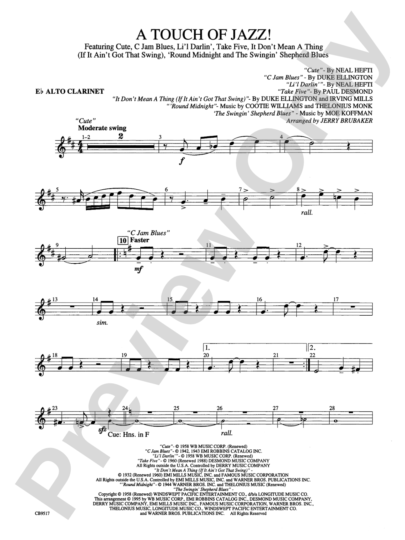 A Touch of Jazz!: E-flat Alto Clarinet