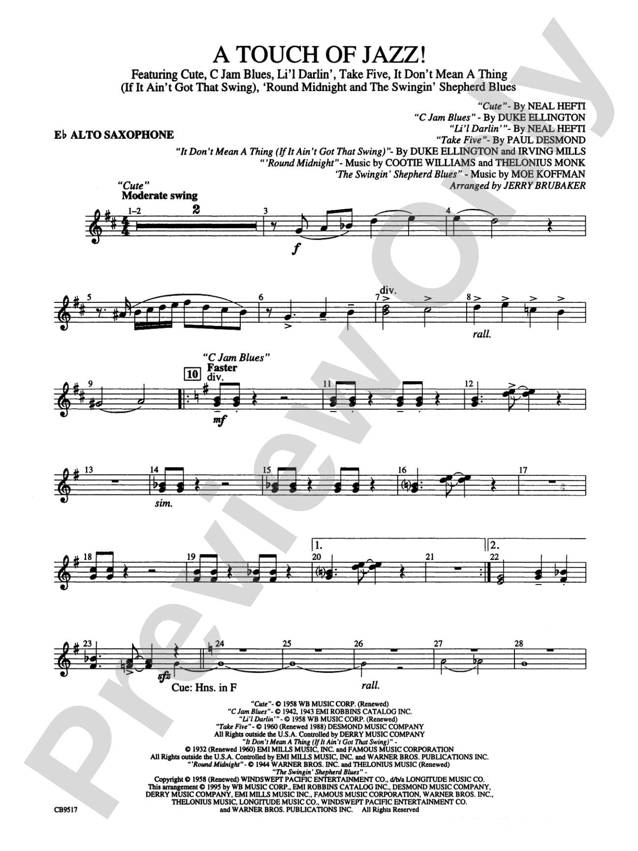A Touch of Jazz!: E-flat Alto Saxophone