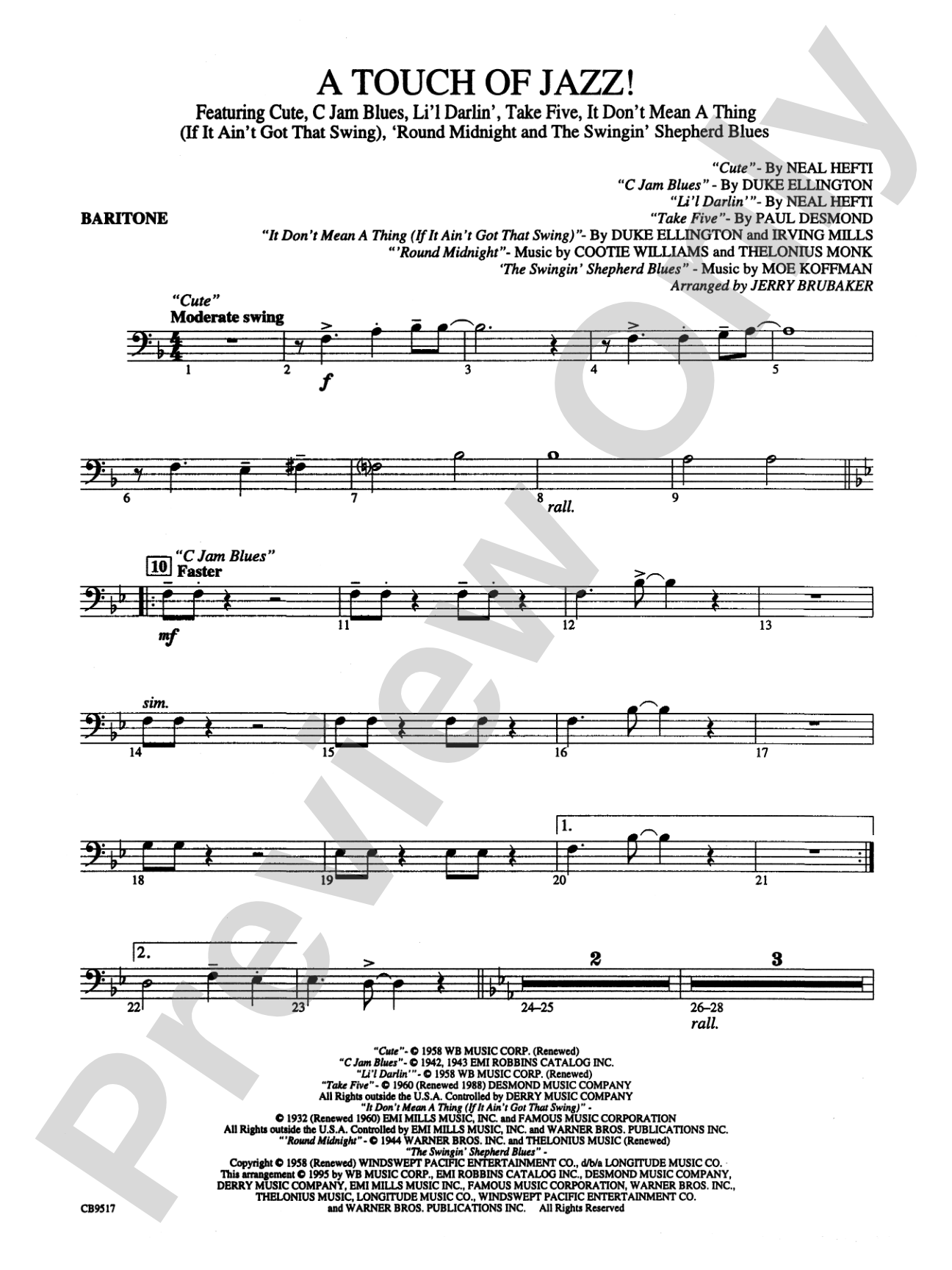 A Touch of Jazz!: Baritone B.C.
