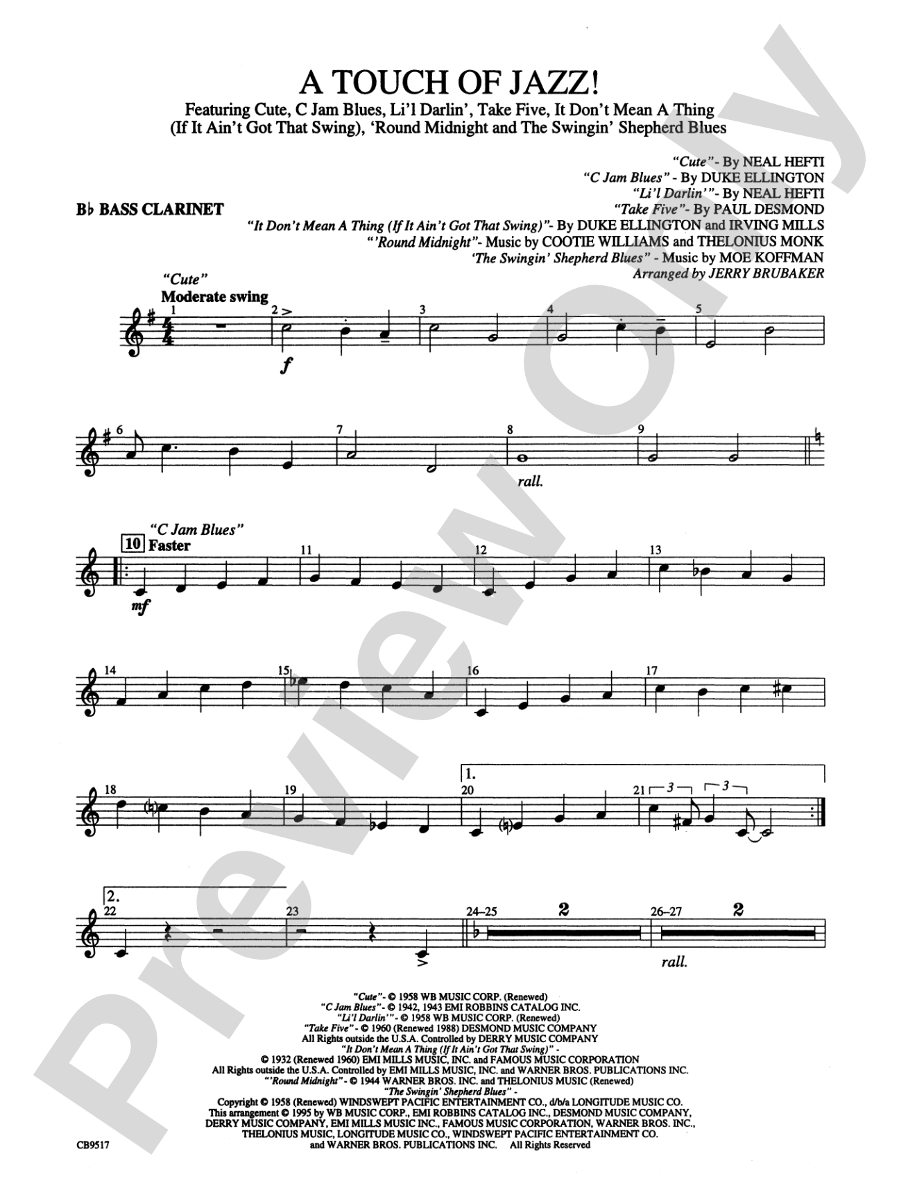 A Touch of Jazz!: B-flat Bass Clarinet
