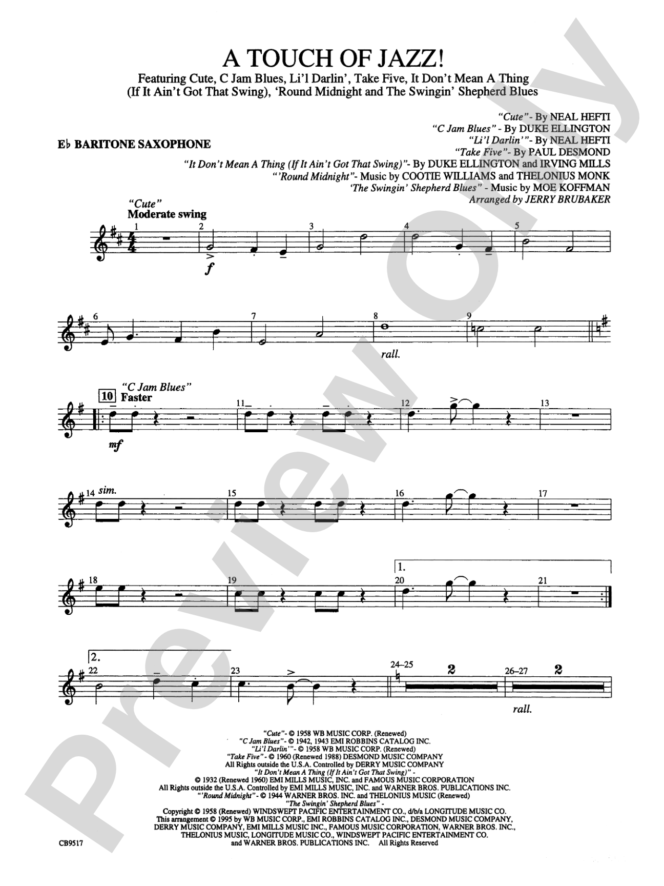 A Touch of Jazz!: E-flat Baritone Saxophone