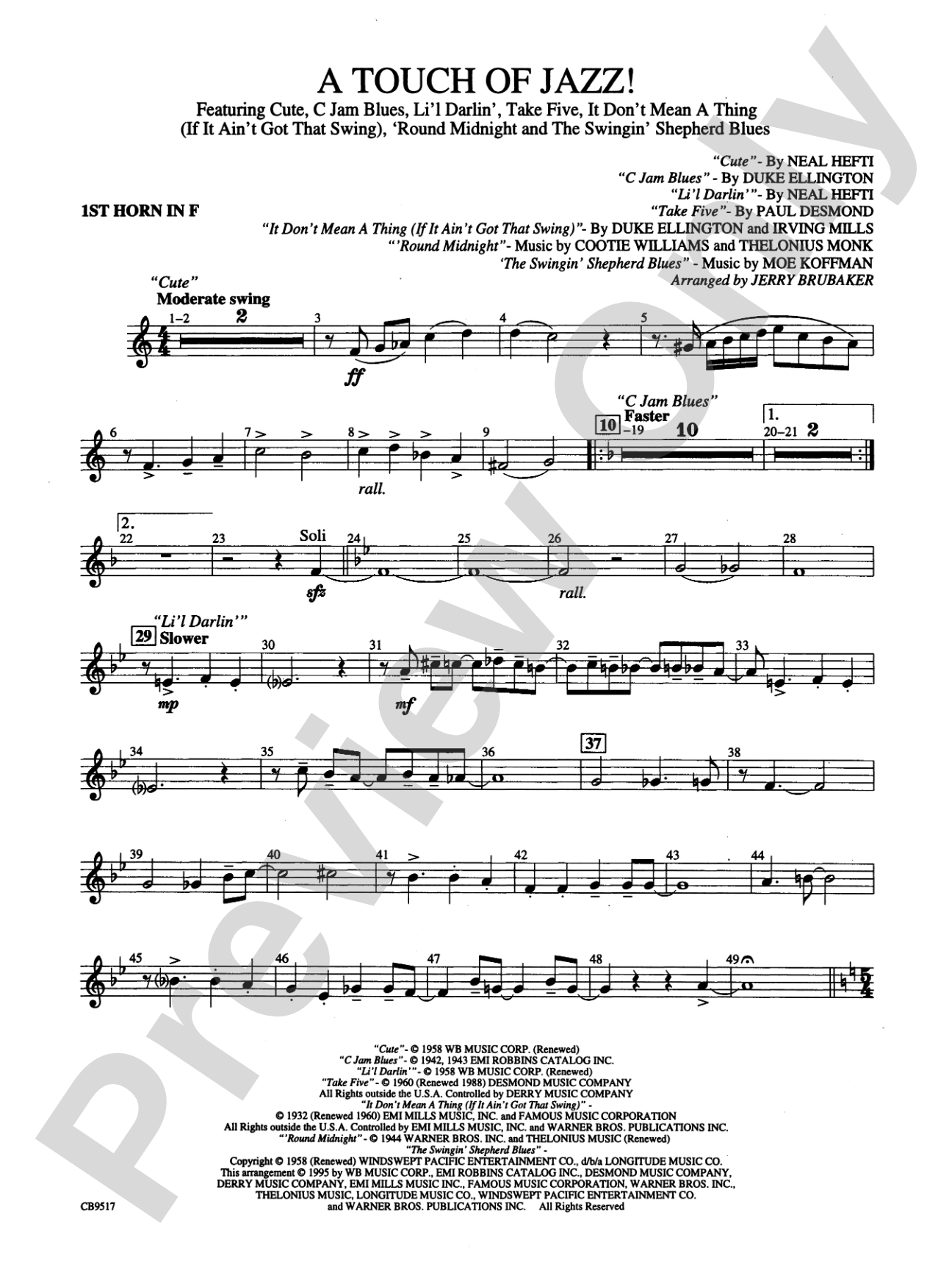 A Touch of Jazz!: 1st F Horn