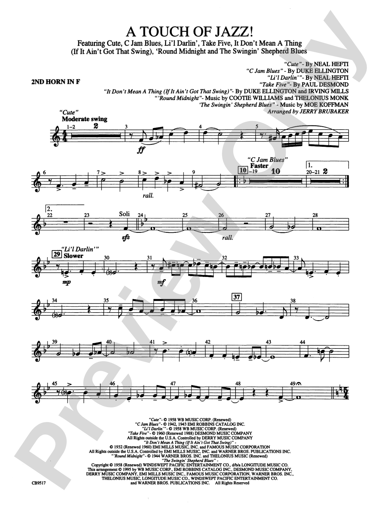 A Touch of Jazz!: 2nd F Horn
