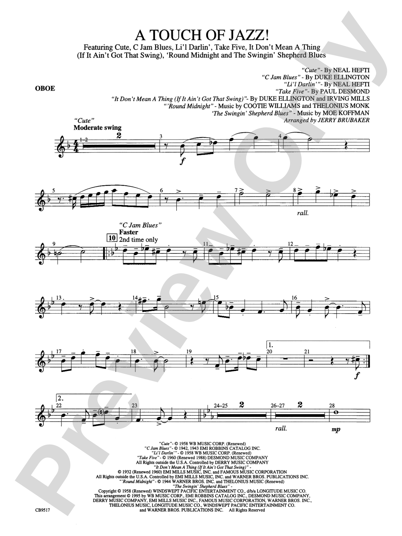 A Touch of Jazz!: Oboe