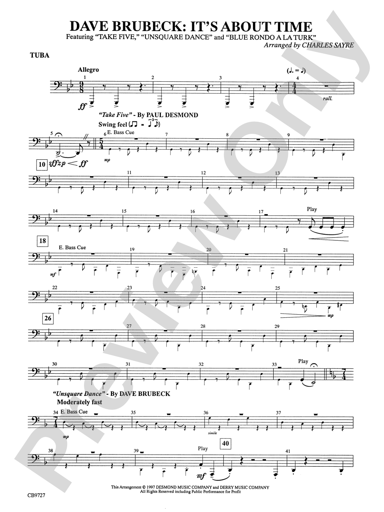 Dave Brubeck: It's About Time: Tuba