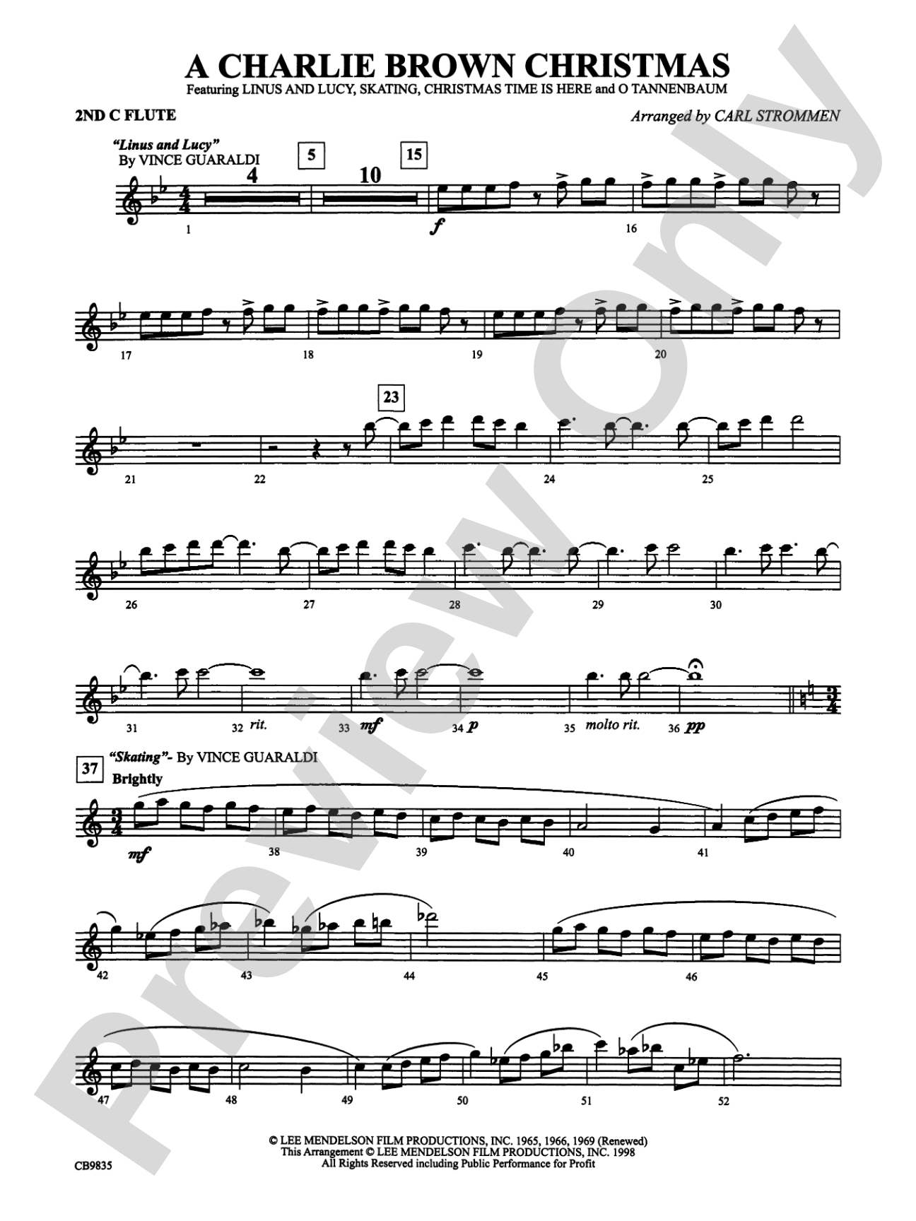 A Charlie Brown Christmas: 2nd Flute