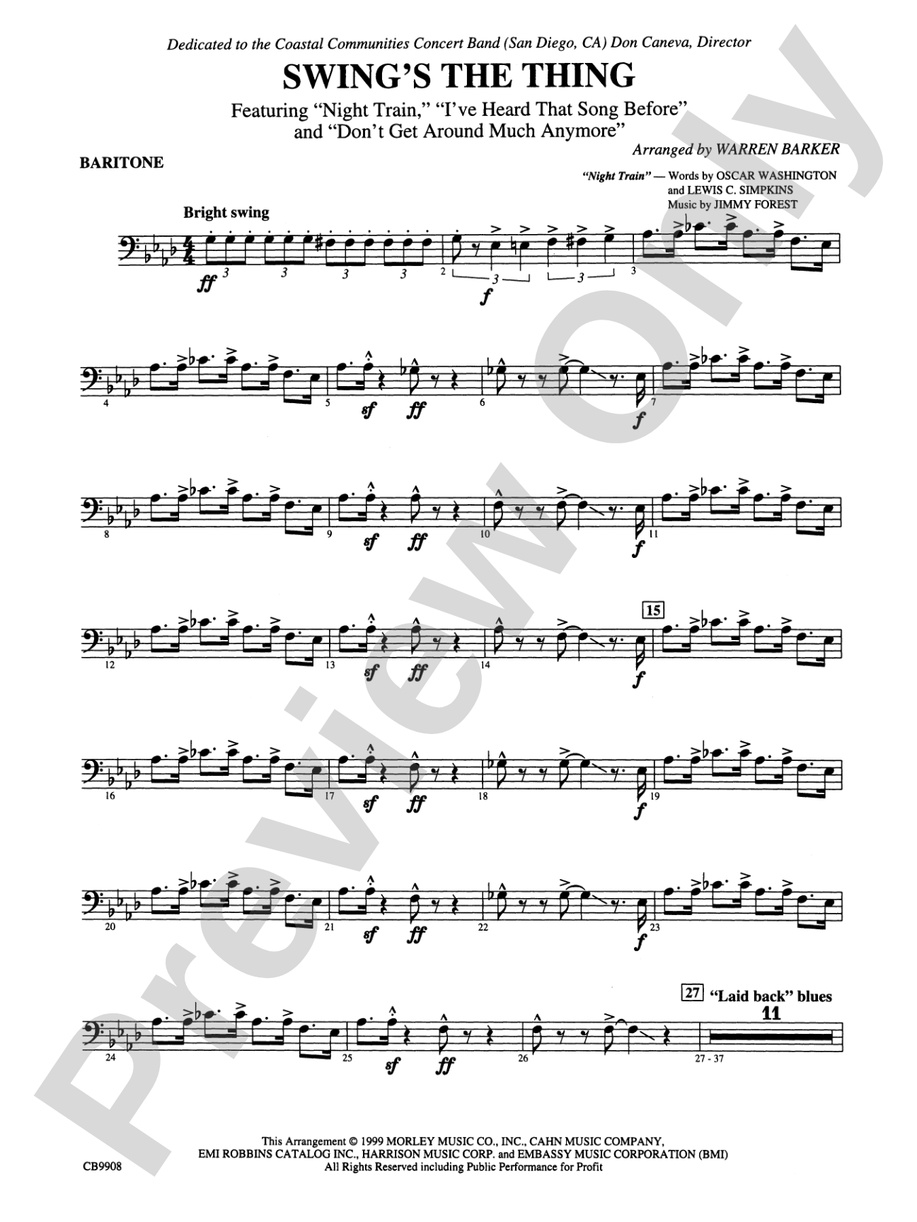 Swing's the Thing: Baritone B.C.