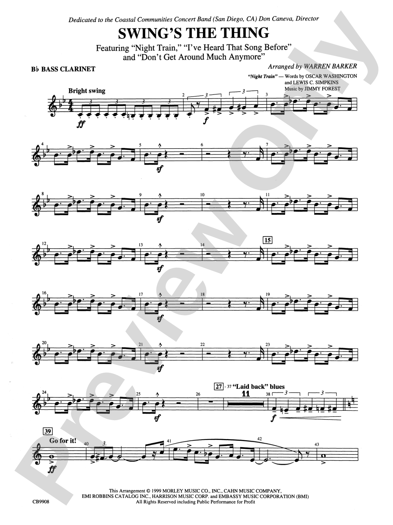 Swing's the Thing: B-flat Bass Clarinet