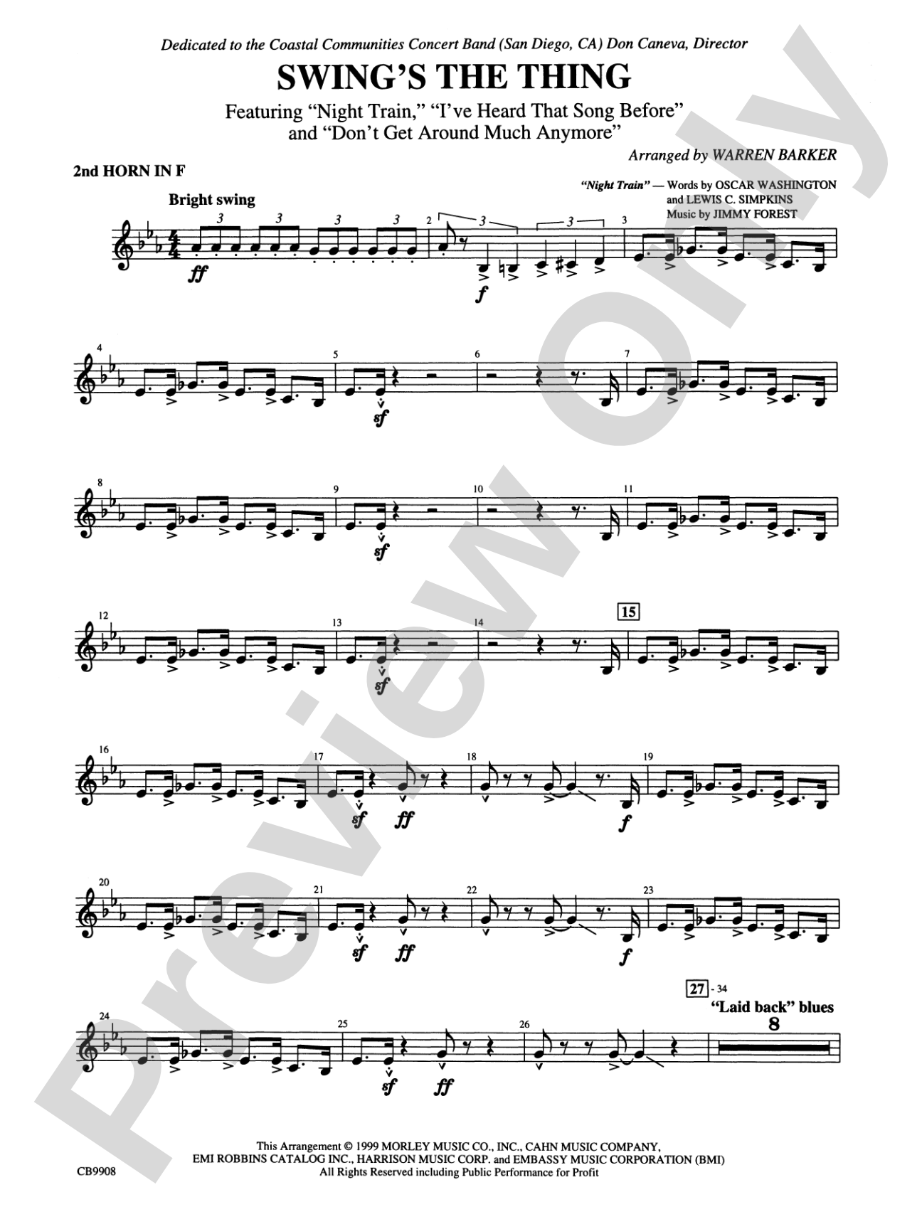 Swing's the Thing: 2nd F Horn