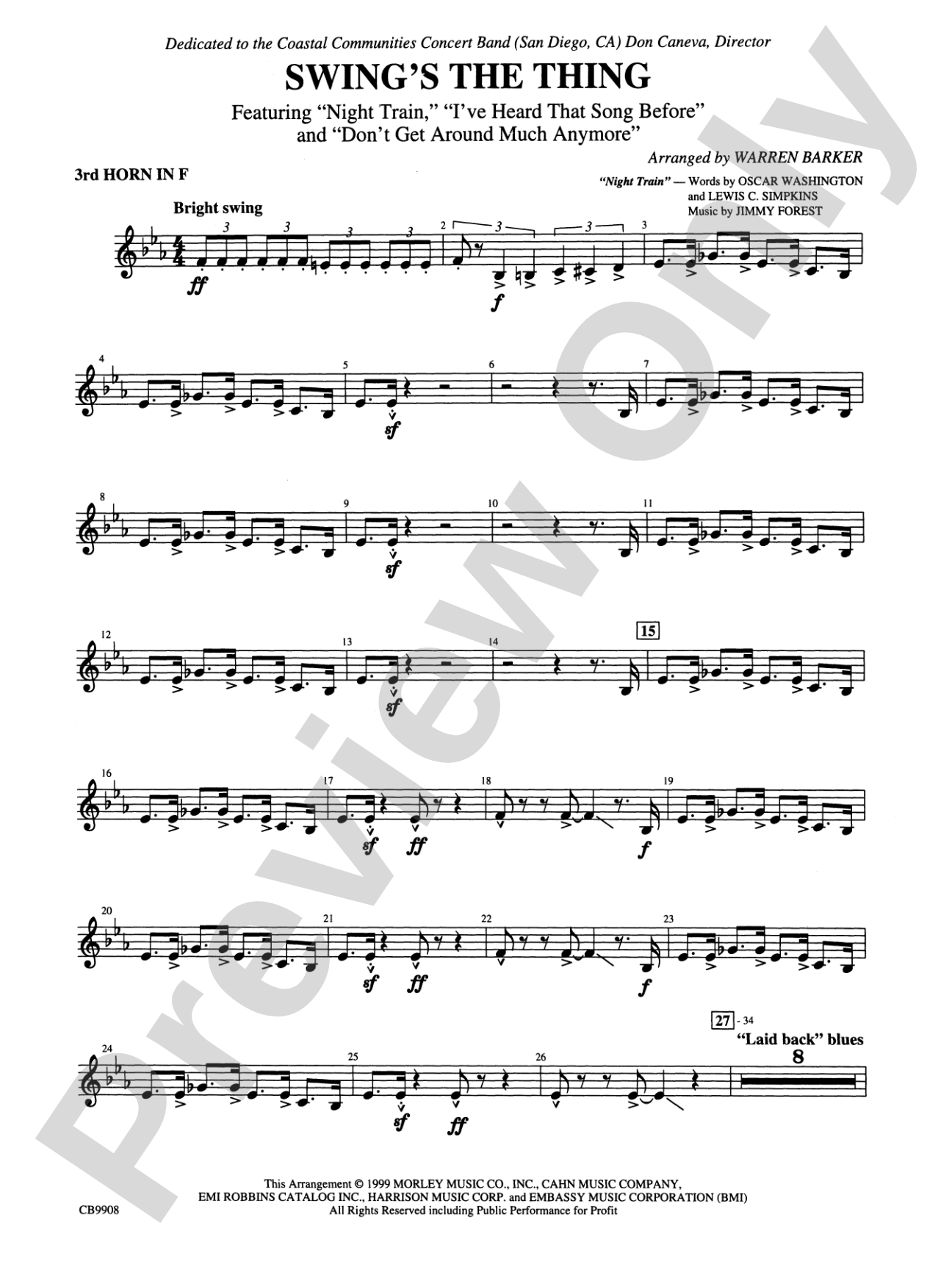 Swing's the Thing: 3rd F Horn