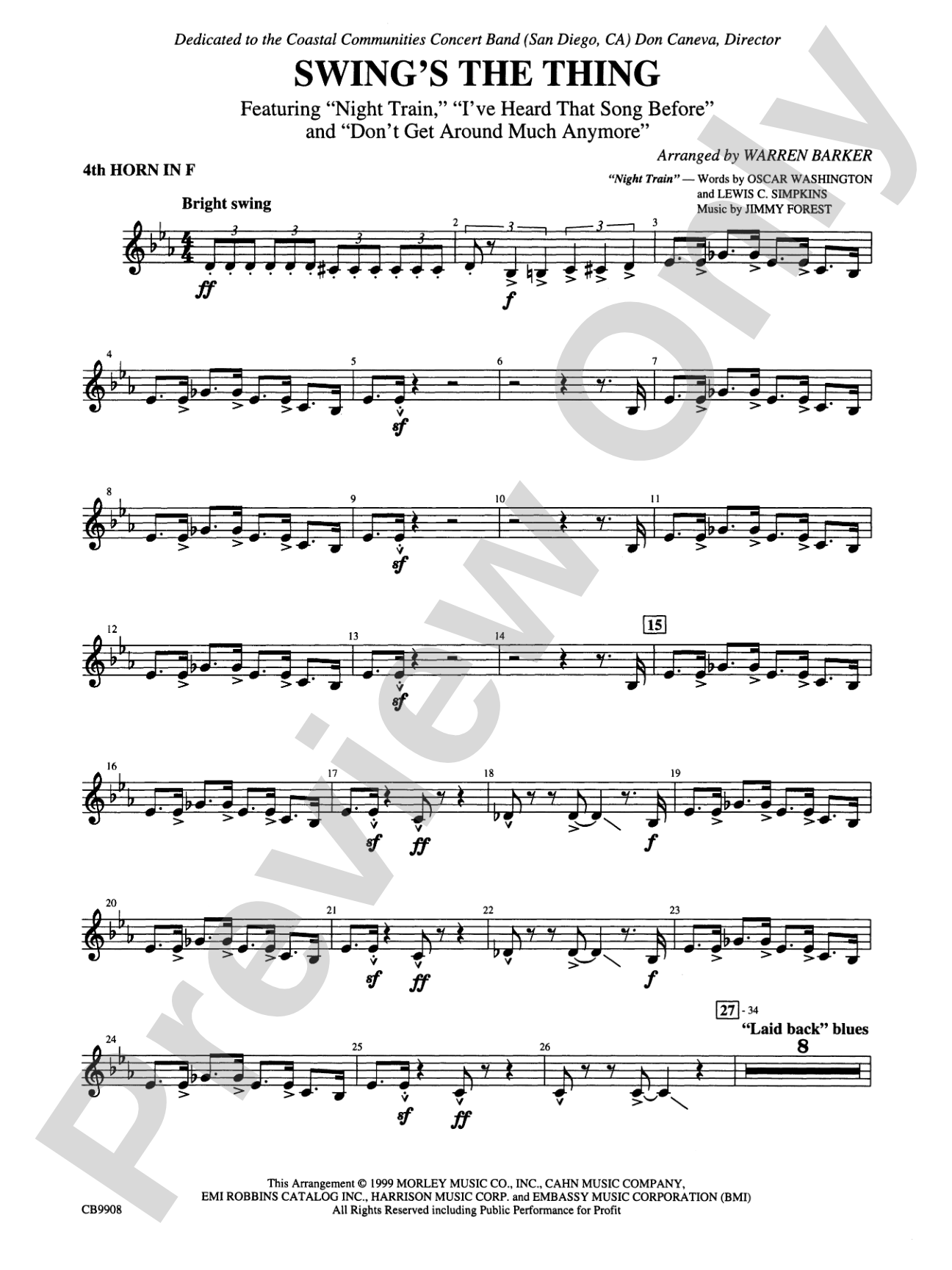 Swing's the Thing: 4th F Horn