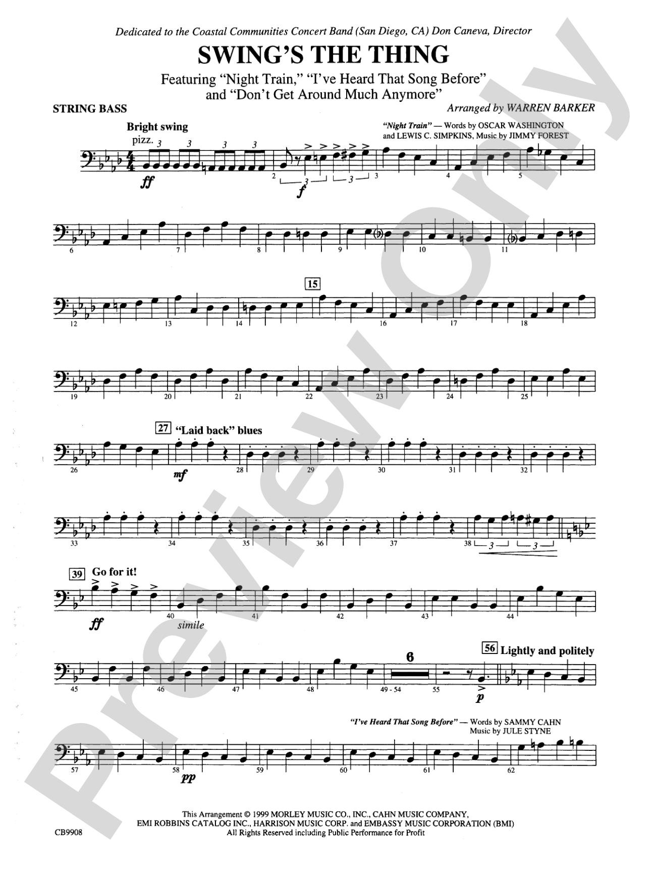 Swing's the Thing: String Bass