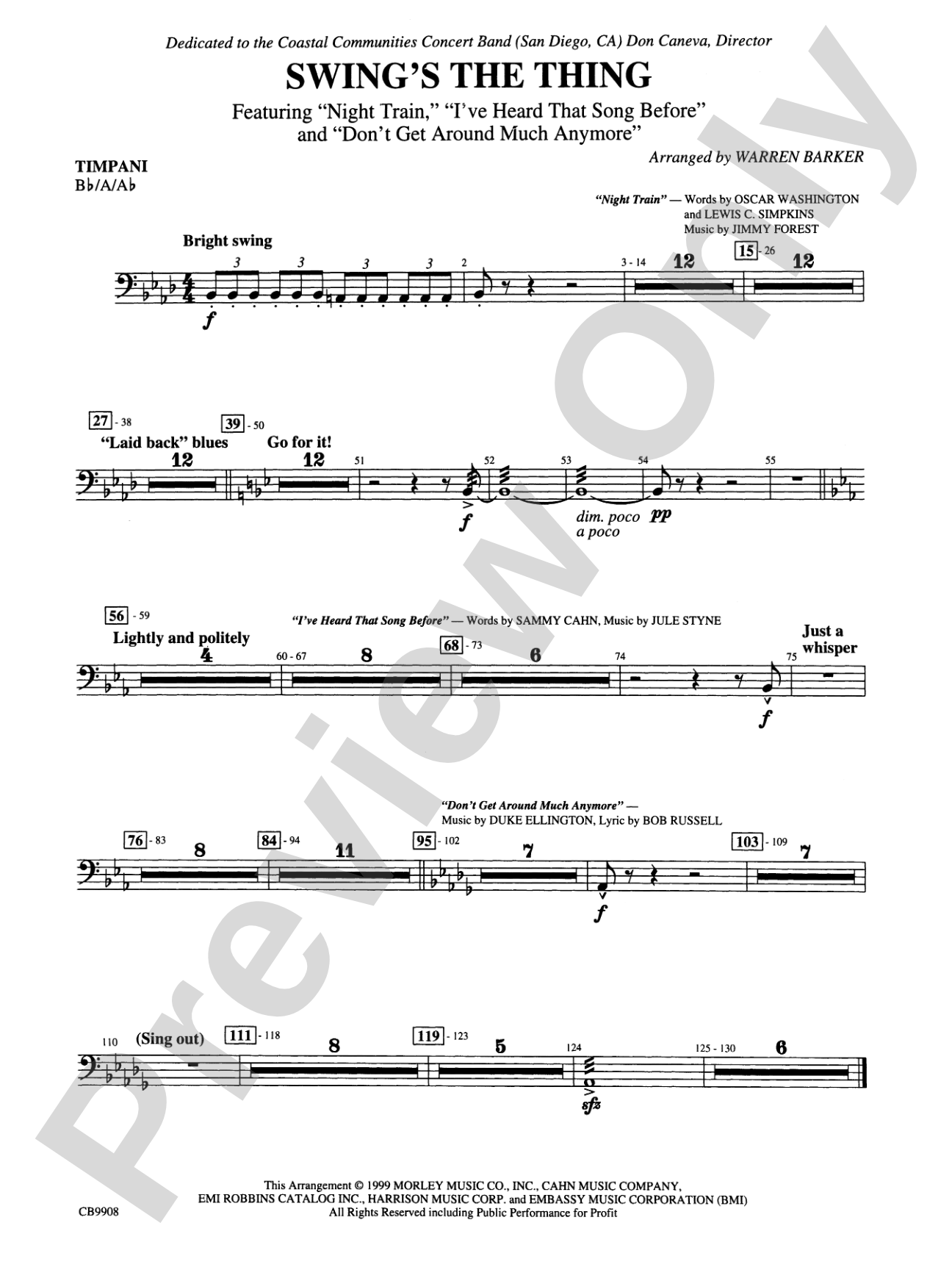 Swing's the Thing: Timpani