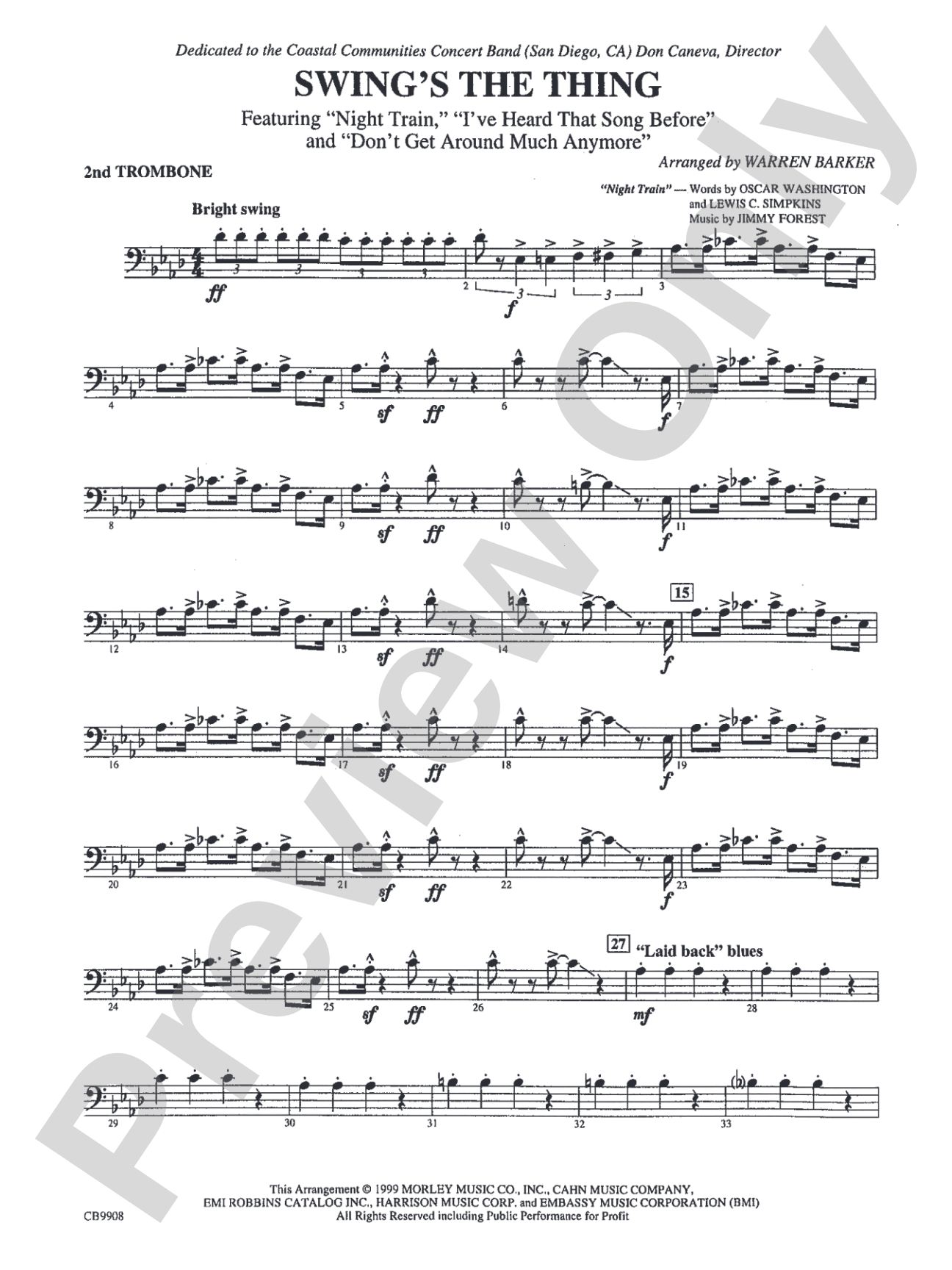 Swing's the Thing: 2nd Trombone