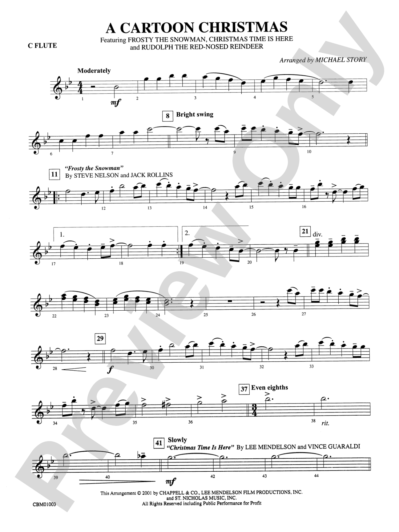 A Cartoon Christmas: Flute