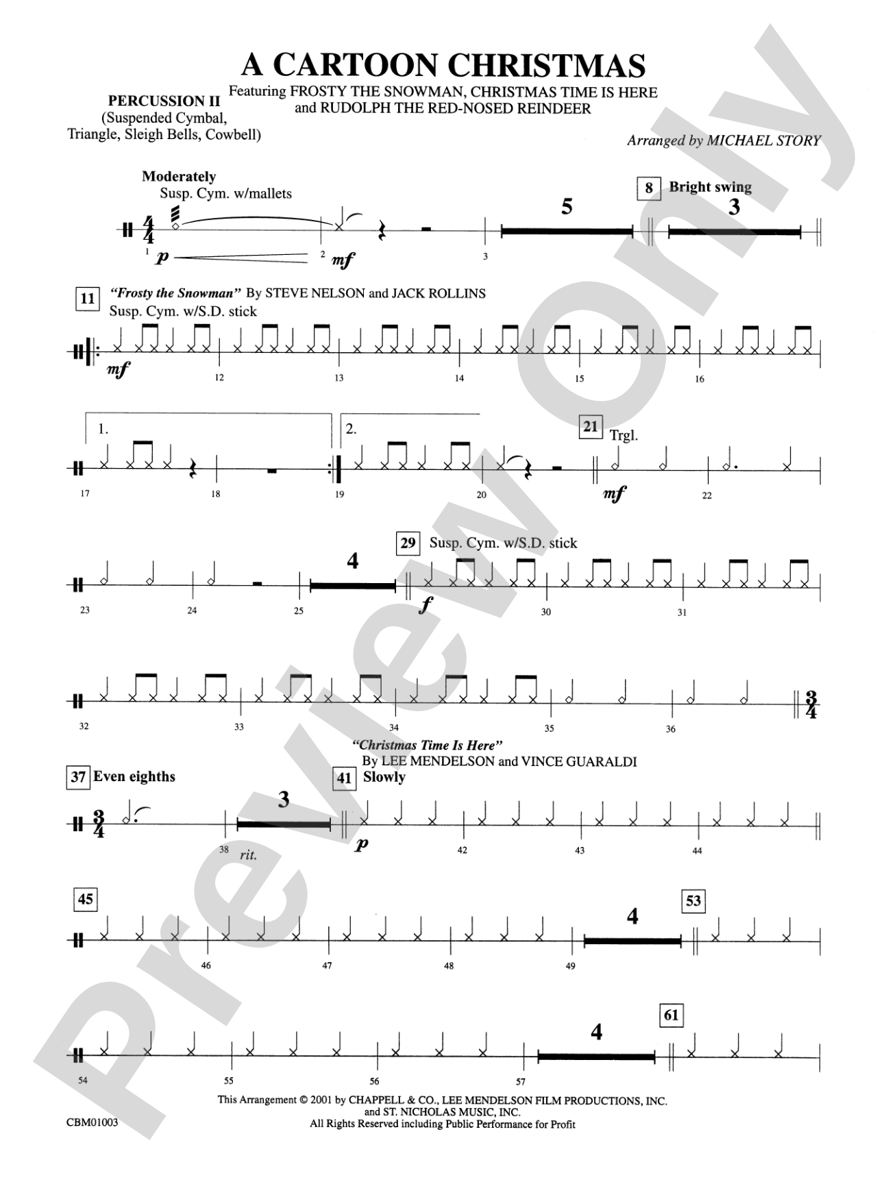 A Cartoon Christmas: 2nd Percussion