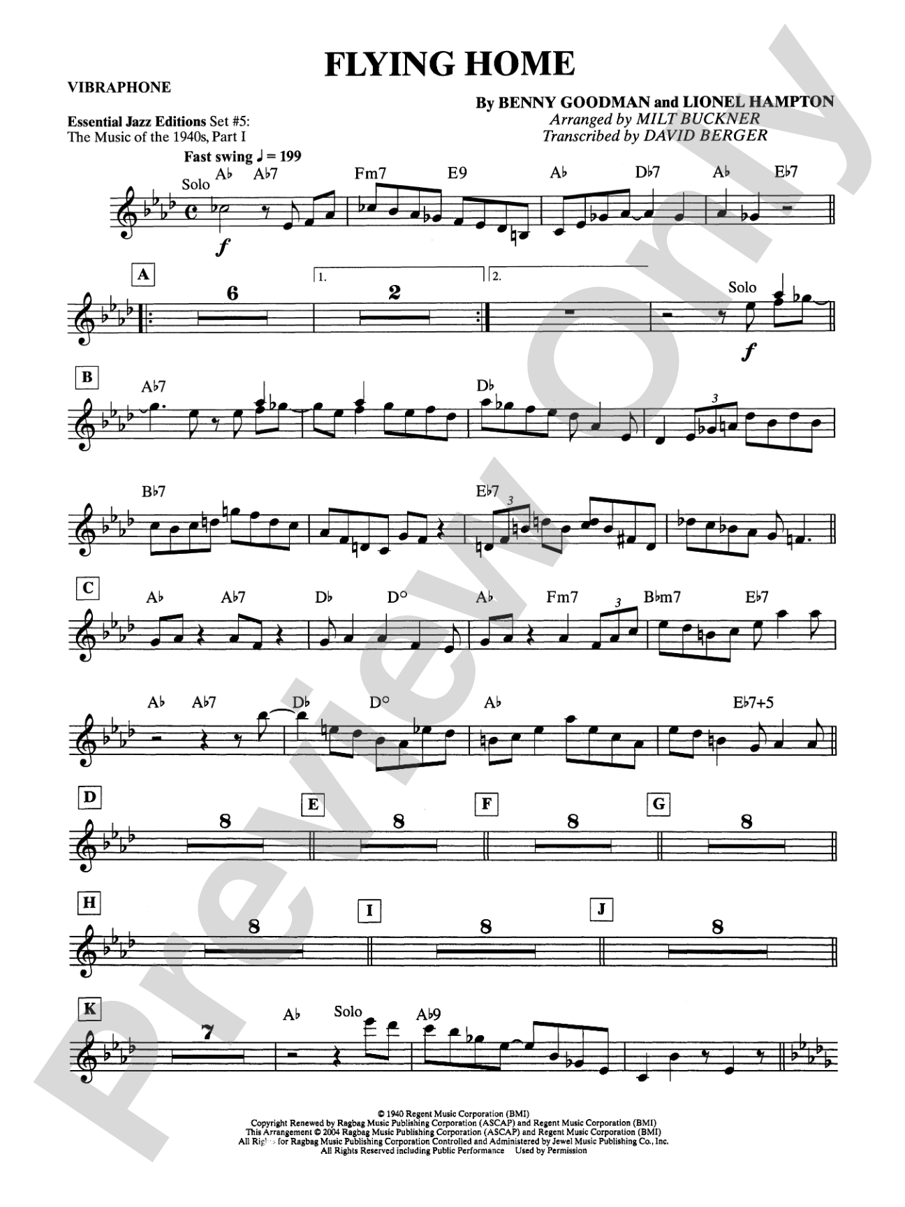 Flying Home: Vibraphone