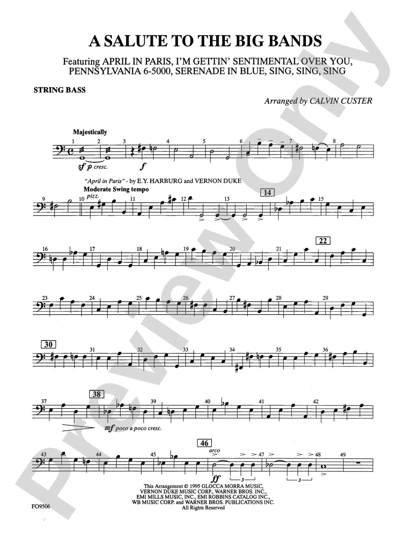 A Salute to the Big Bands: String Bass