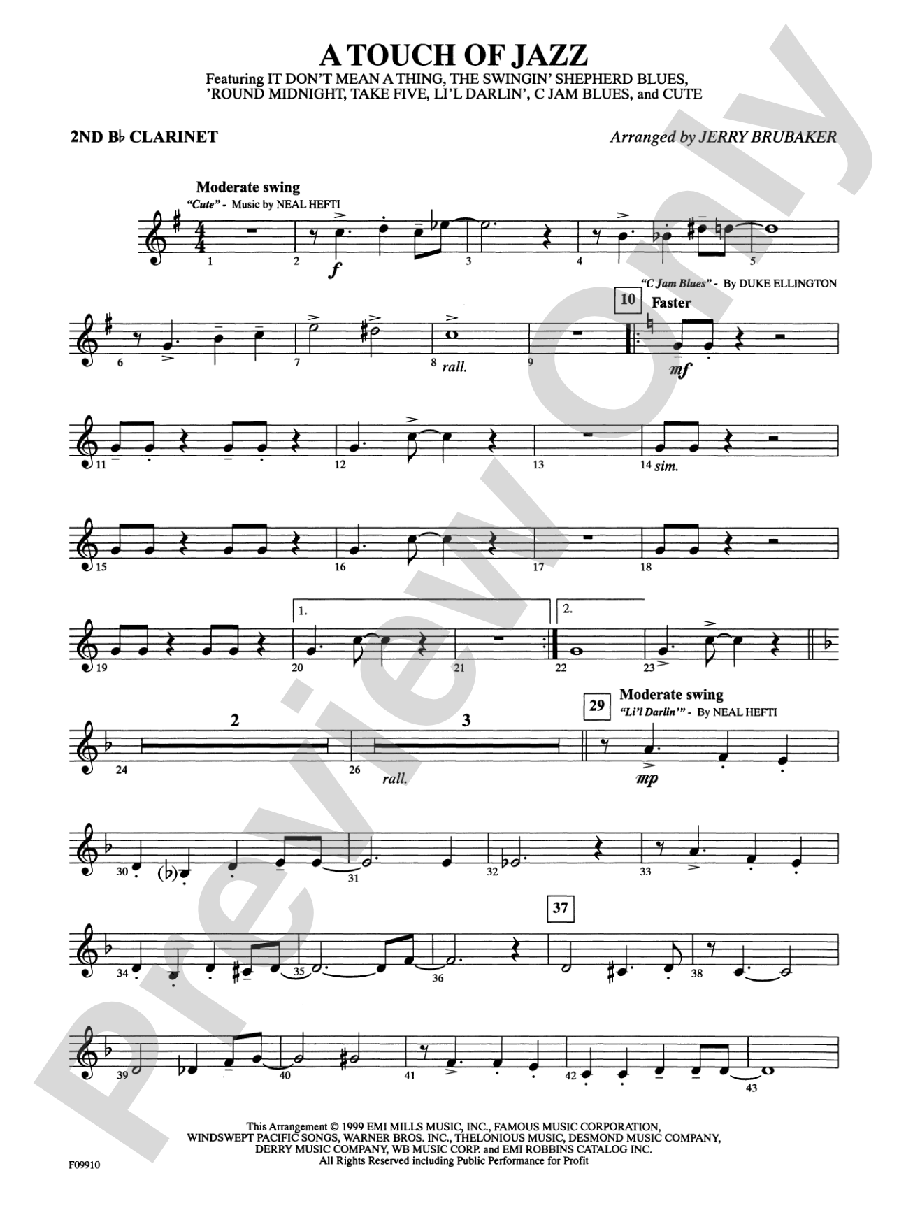 A Touch of Jazz: 2nd B-flat Clarinet