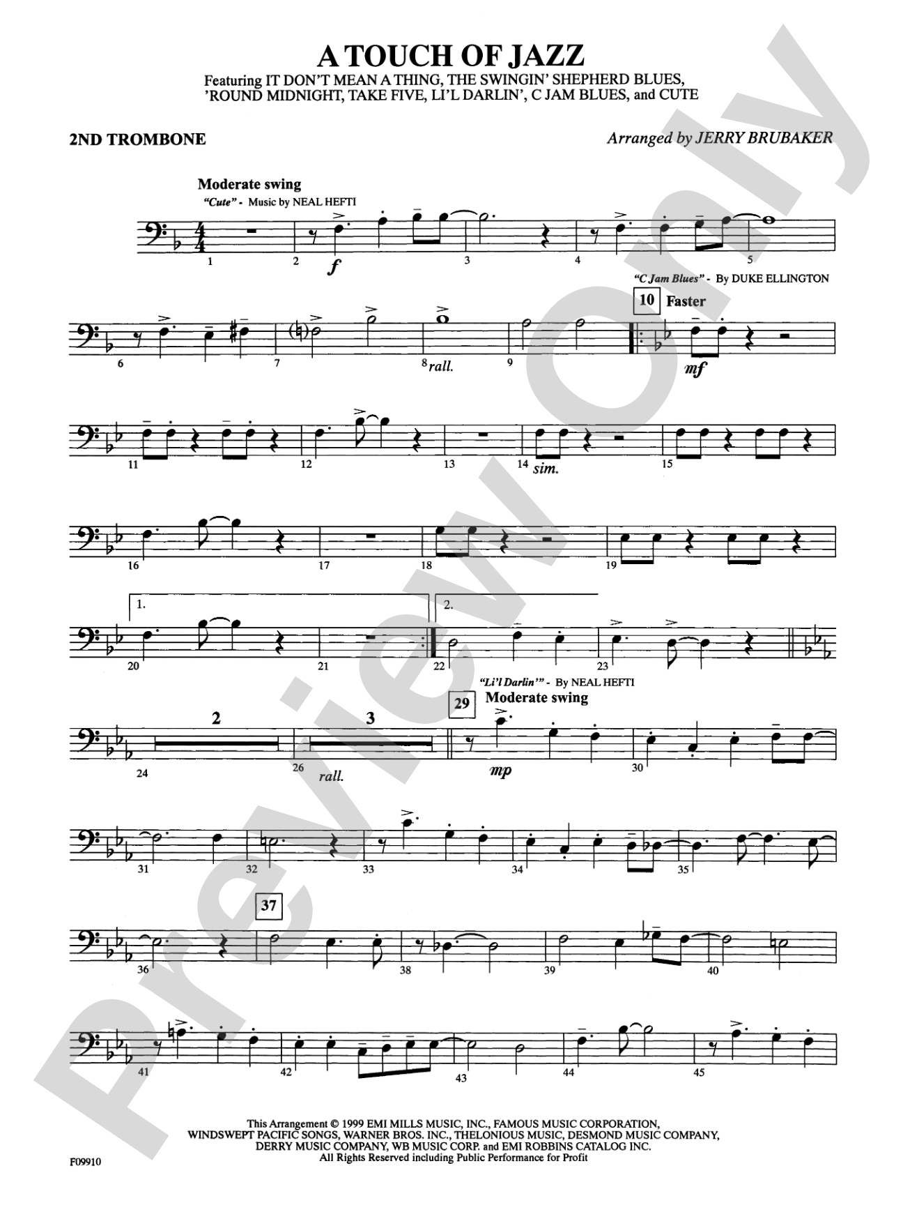 A Touch of Jazz: 2nd Trombone